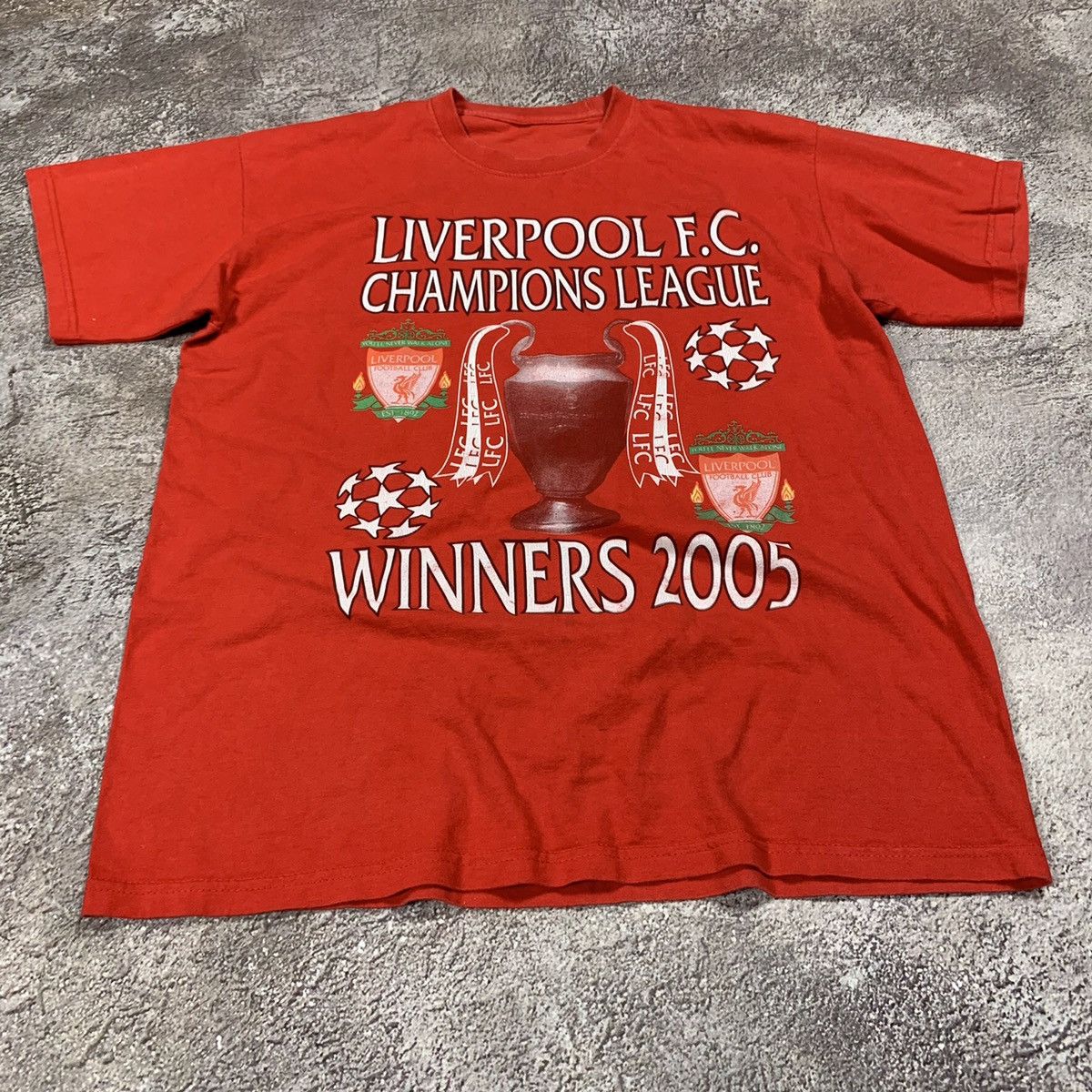 Vintage Vintage 2005 Liverpool FC Champions League Graphic Tee Stree Size US L / EU 52-54 / 3 - 2 Thumbnail