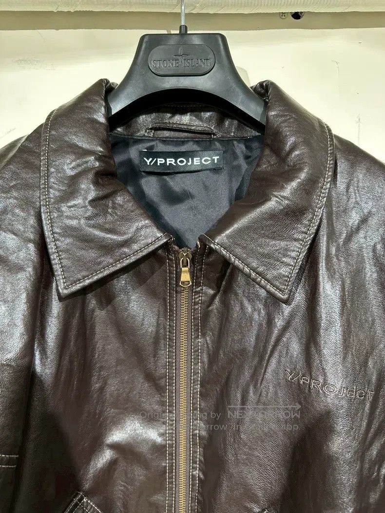 Y/Project Y/Project Size M Brown pleated leather coat Size US M / EU 48-50 / 2 - 3 Thumbnail