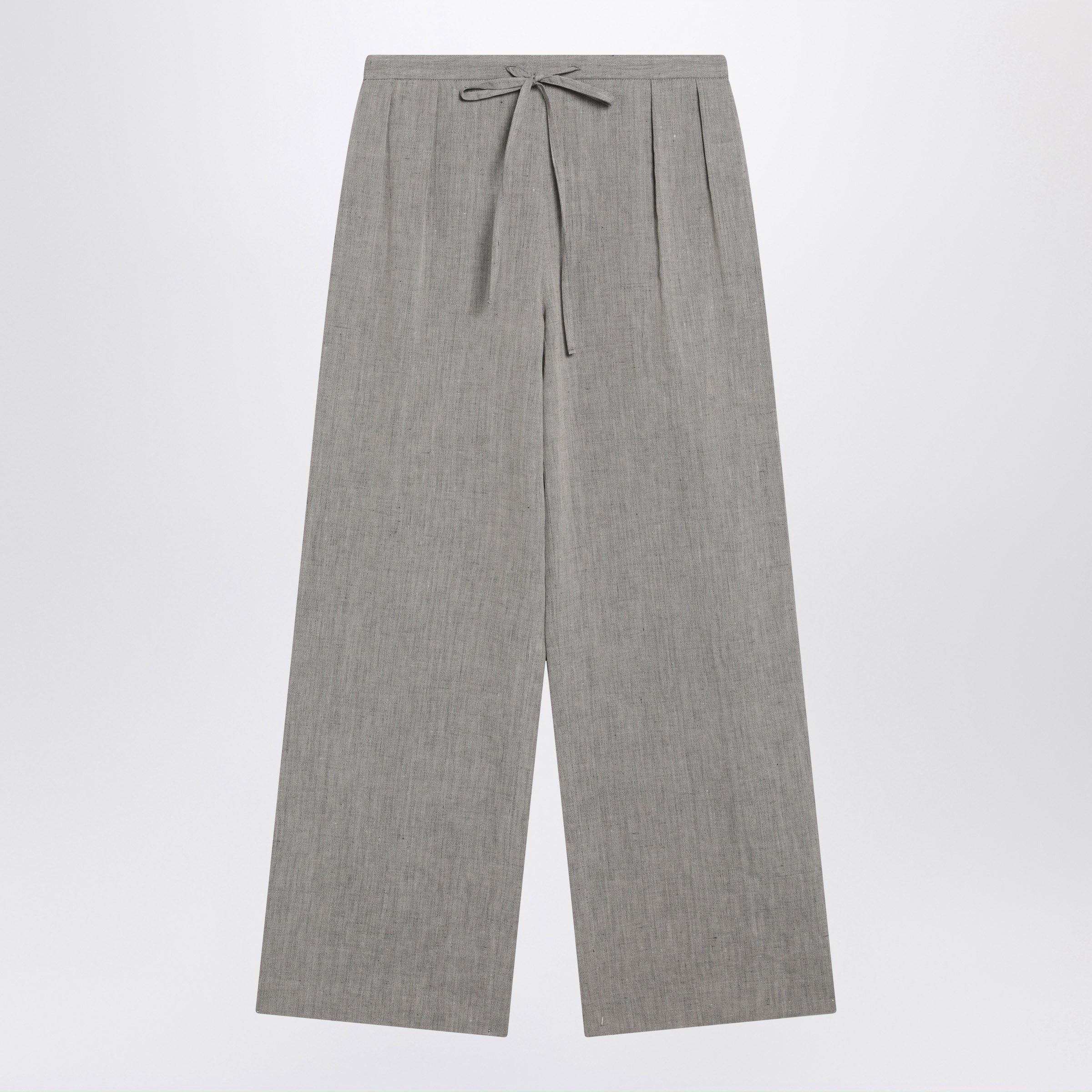 Loulou de Saison Loulou De Saison Grey Clark Pleated Trousers Size 28" / US 6 / IT 42 - 1 Thumbnail