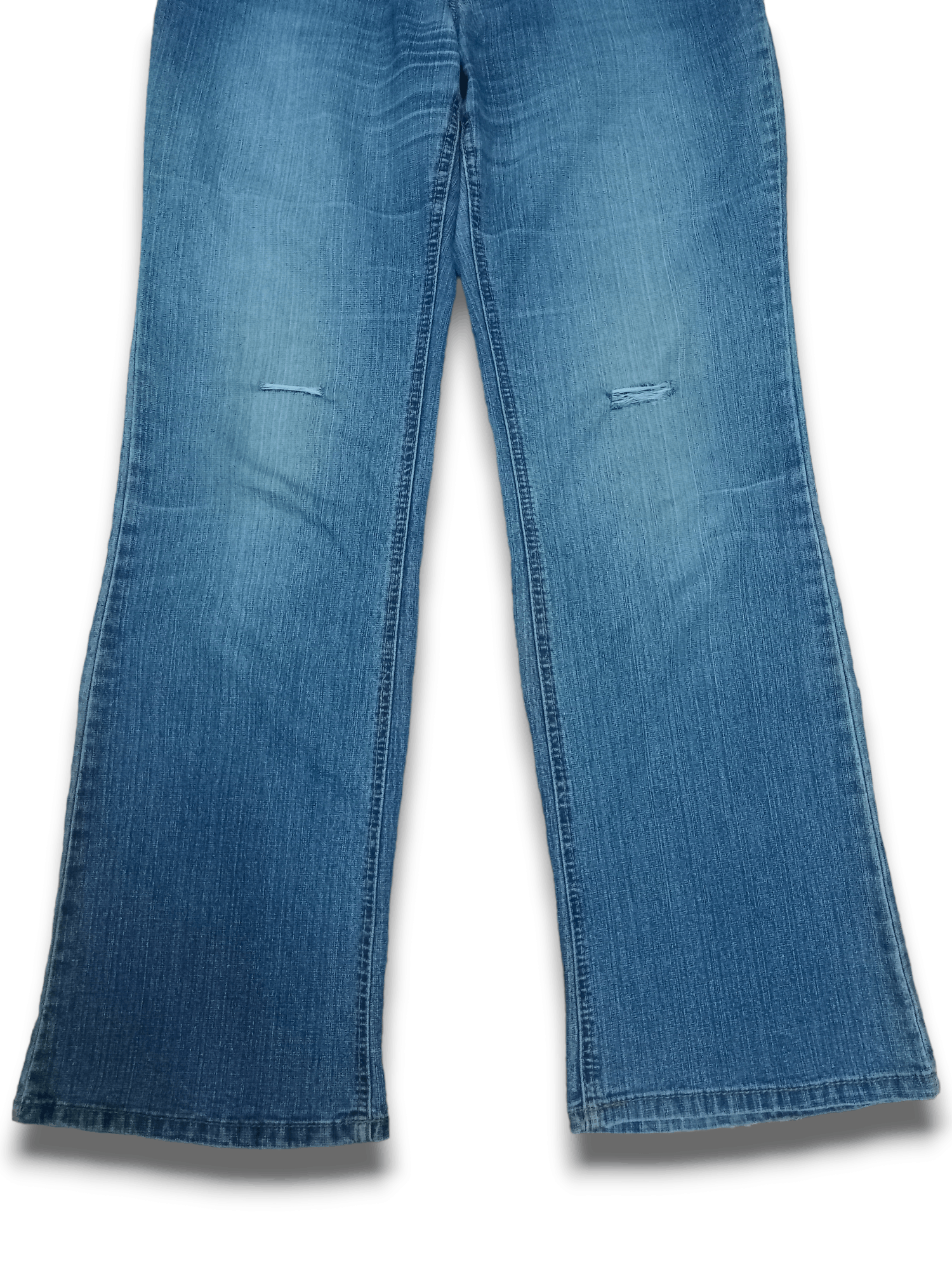 Japanese Brand SALES 🔥 Vintage Japanese Blue Wash Flares Distressed Denim Size US 30 / EU 46 - 7 Thumbnail