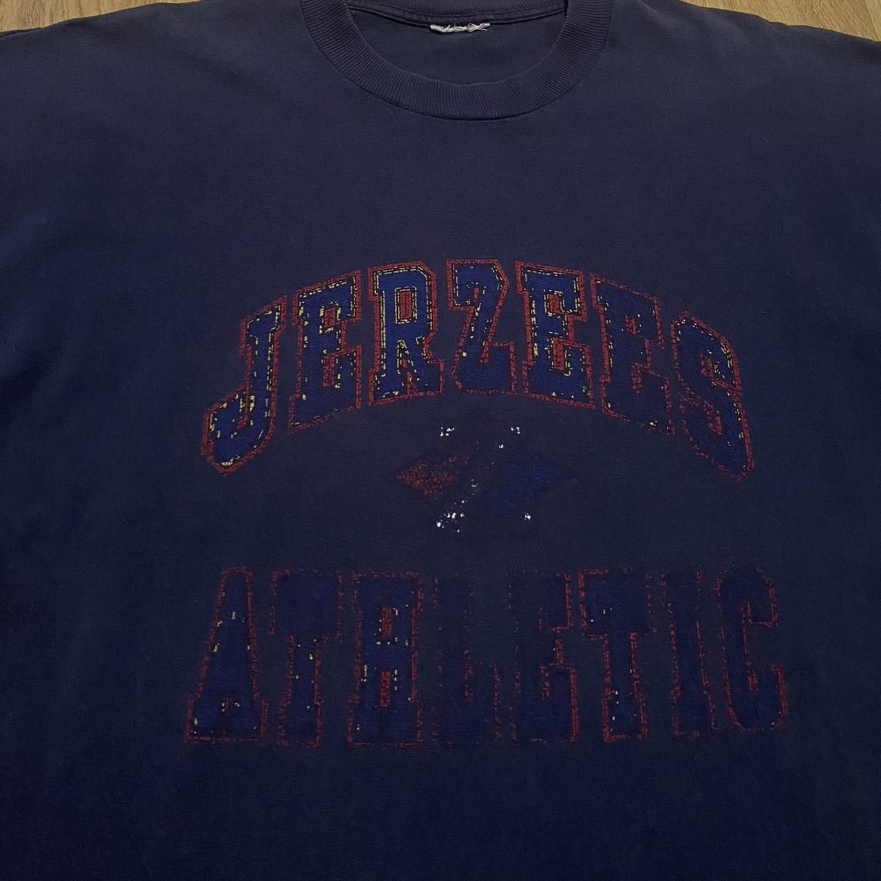 Jerzees Navy blue vintage Jerzees Athletic 90s graphic tee Size US XL / EU 56 / 4 - 2 Thumbnail