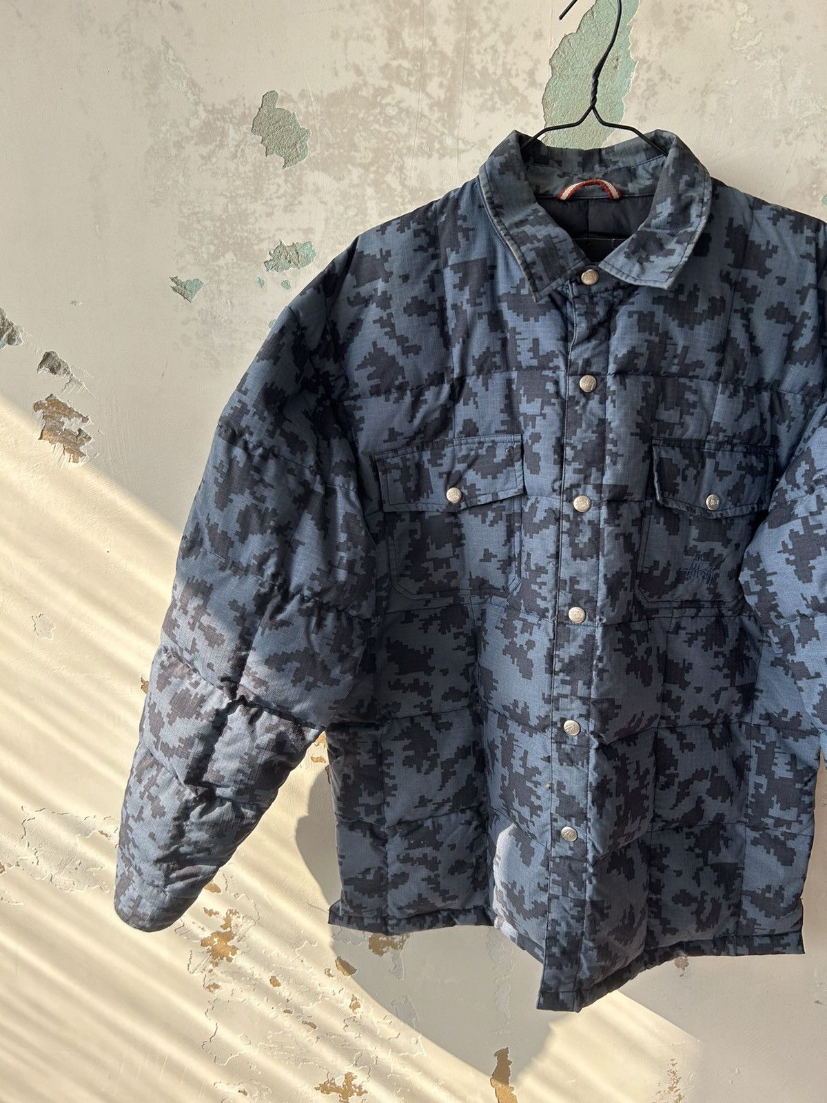 Japanese Brand × Stussy STUSSY DOWN CAMO RARE JACKET PUFFER Size US L / EU 52-54 / 3 - 3 Thumbnail