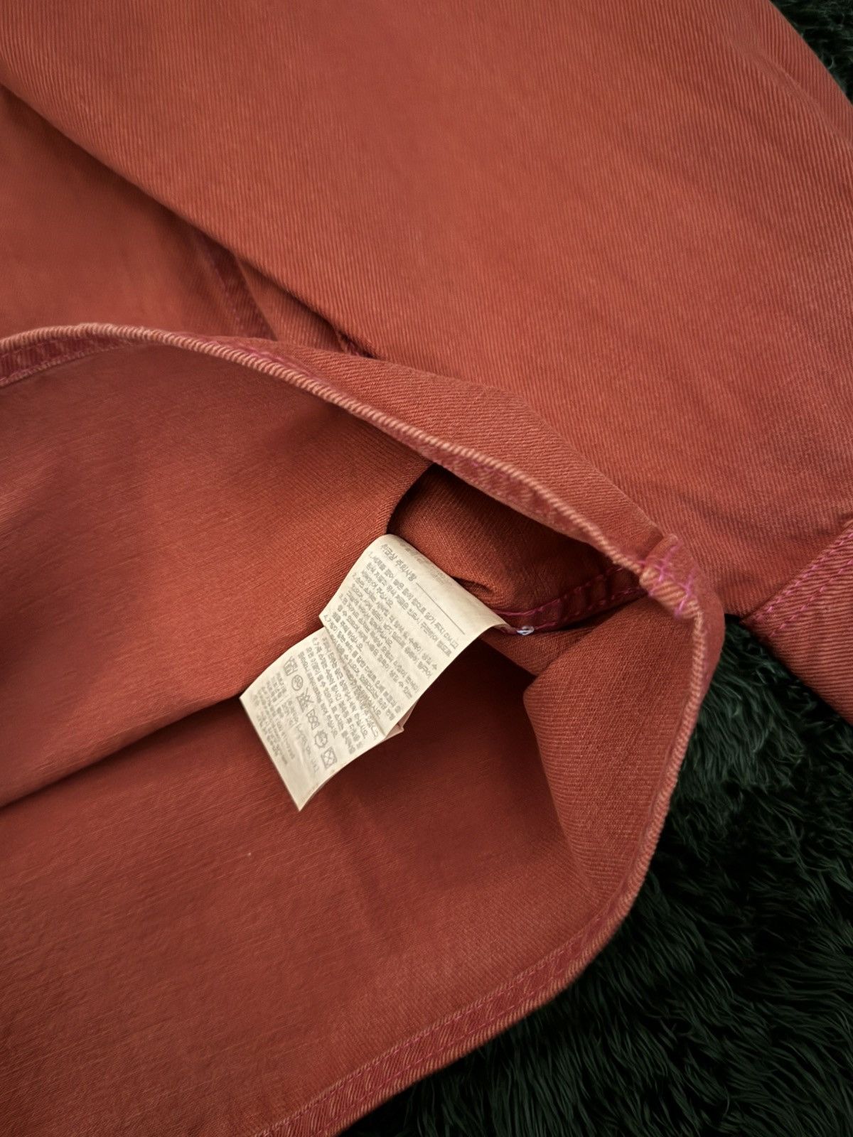 Pleasures [1] PLEASURES x LMC Denim Shirt Jacket – Orange Size US XL / EU 56 / 4 - 6 Thumbnail
