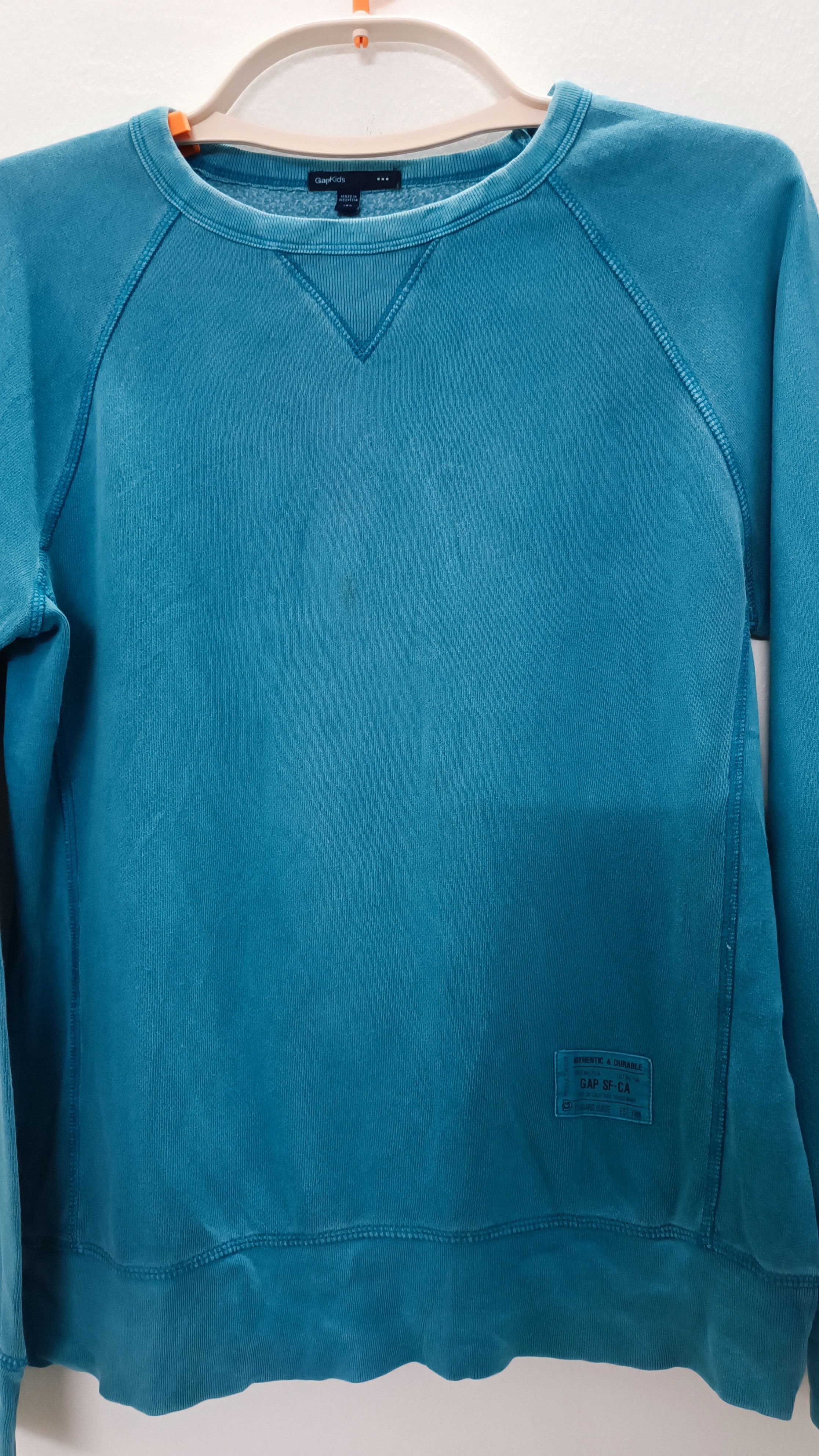 Gap × Japanese Brand Gap KIDS Vintage Look Blue Sweatshirts Size US XL / EU 56 / 4 - 2 Thumbnail