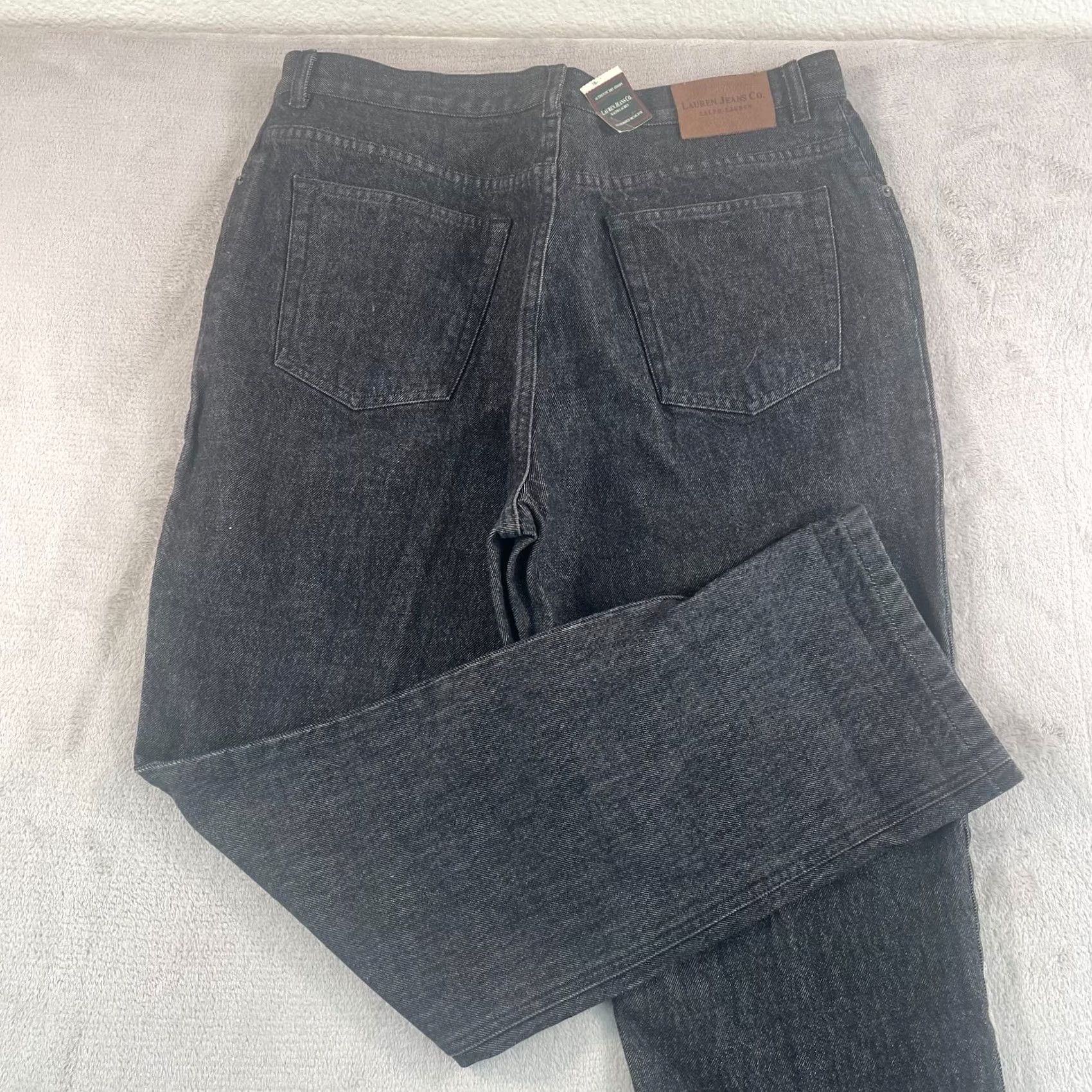Ralph Lauren Lauren Ralph Lauren Jeans Women 16 Black High Rise Straight Leg NWT Size 38" / US 16 / IT 52 - 2 Thumbnail