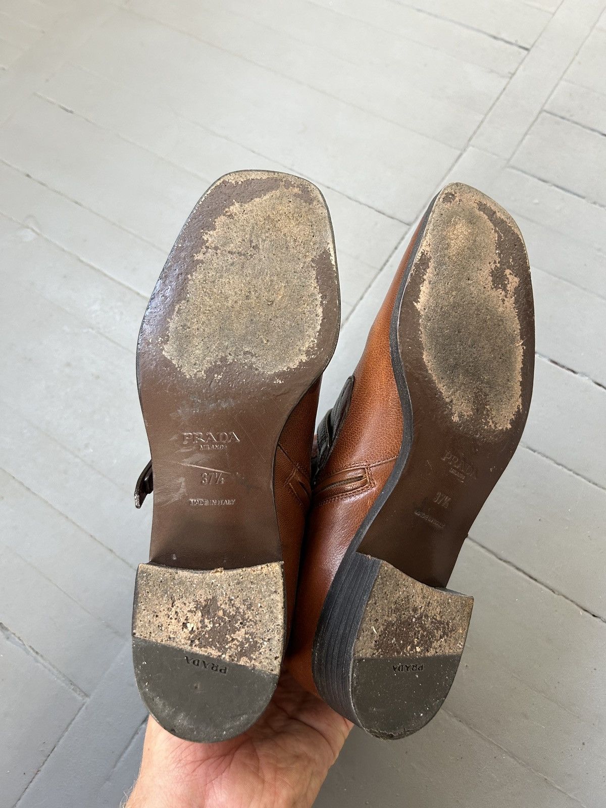 Prada Prada leather boots Size US 7.5 / IT 37.5 - 10 Thumbnail