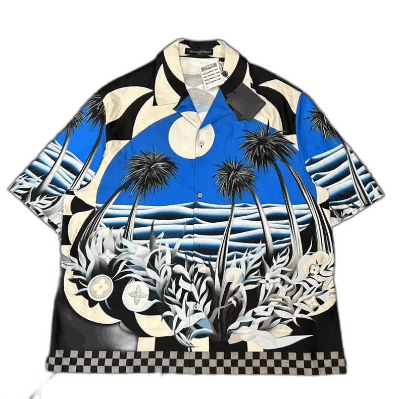 Louis Vuitton Louis Vuitton Short Sleeve Palm Tree Shirt-yf Size US XL / EU 56 / 4 - 1 Thumbnail