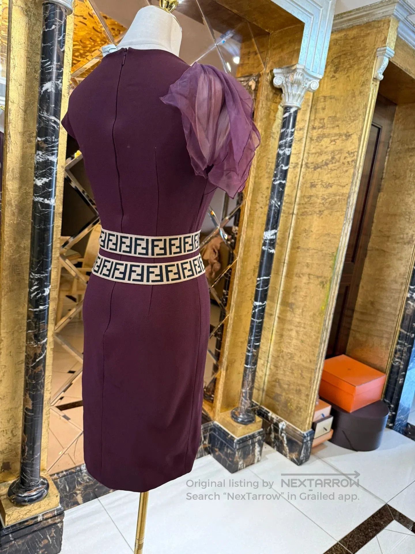 Fendi Fendi Limited Run Burgundy Dress. Size US 36 / EU 52 - 5 Thumbnail