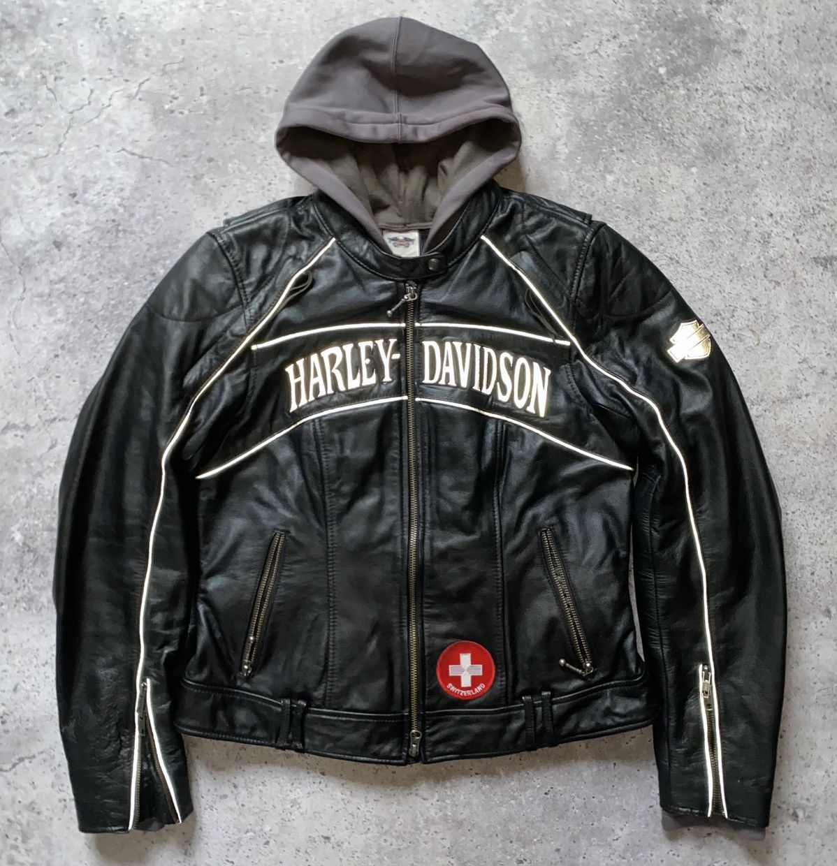 Harley Davidson Harley Davidson Willie G Skull Leather Jacket Reflective Y2K Size M / US 6-8 / IT 42-44 - 1 Thumbnail