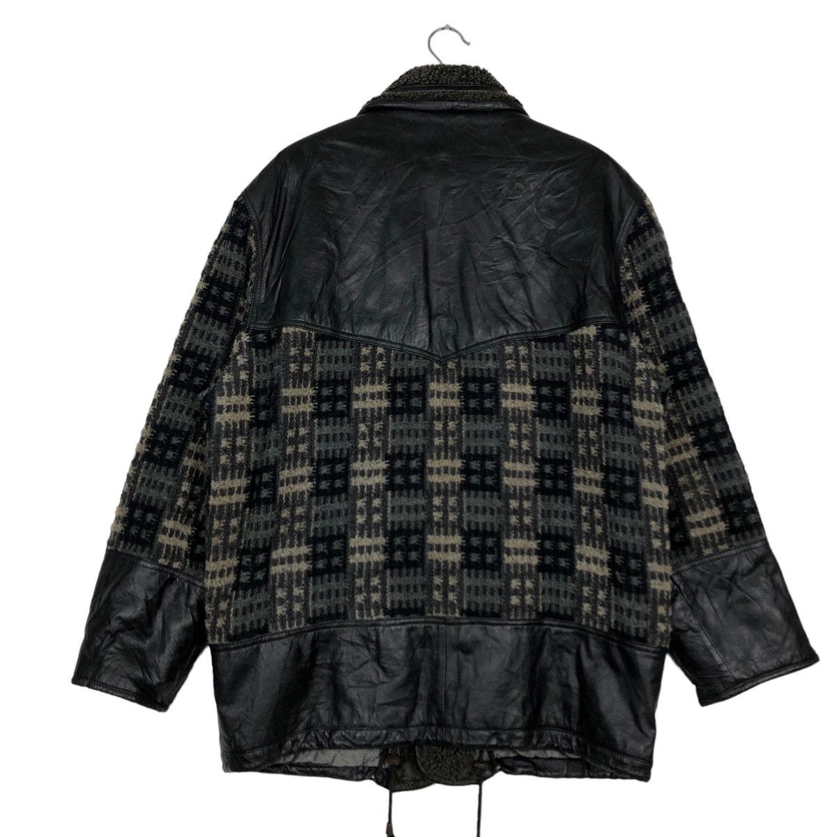 Japanese Brand 🔥90’s Genuine Leather Jacket Monsiuer Paris Navajo Aztec Size US M / EU 48-50 / 2 - 8 Thumbnail