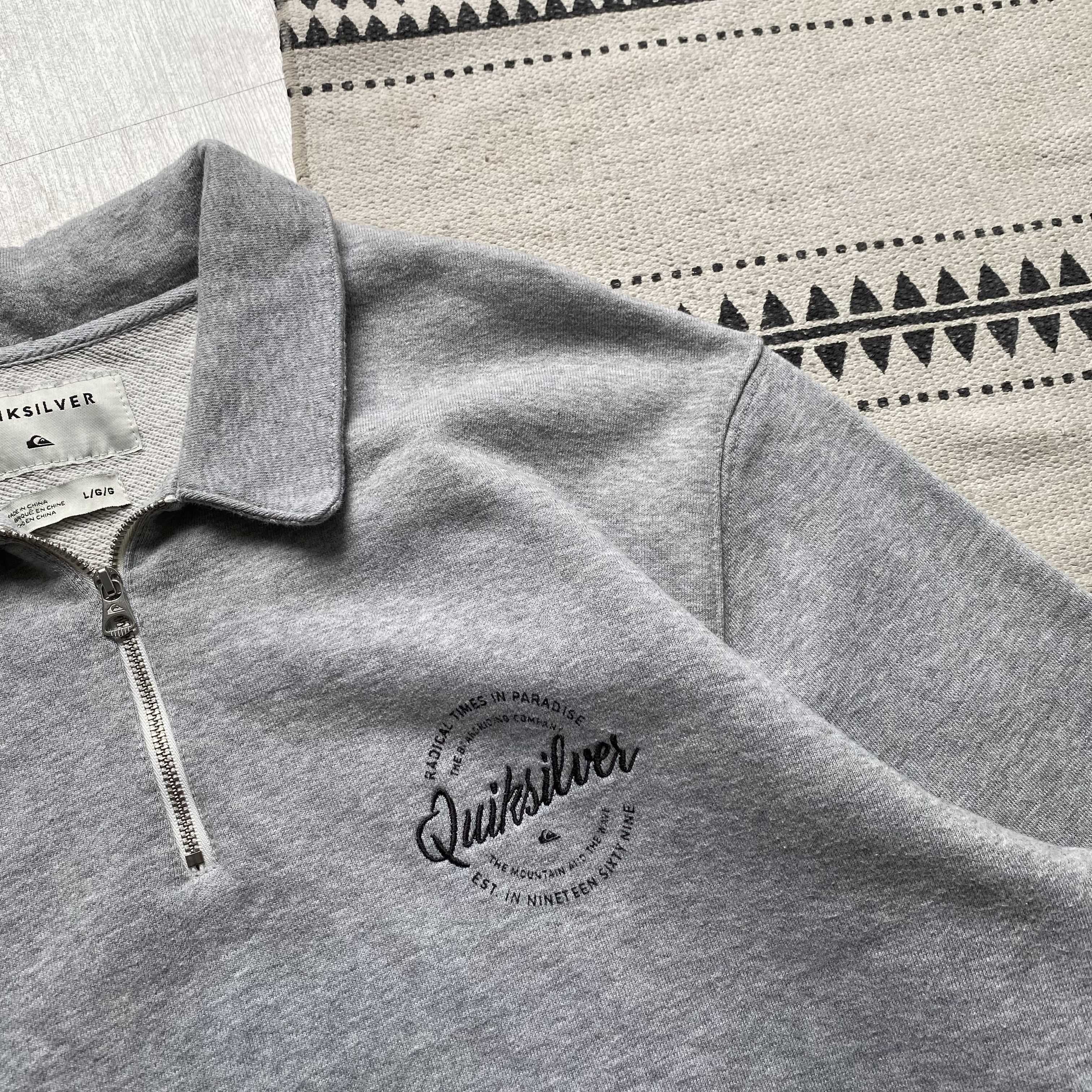 Quiksilver Quiksilver sweatshirt Polo Half zip sweater Skater Surfing Size US L / EU 52-54 / 3 - 6 Thumbnail