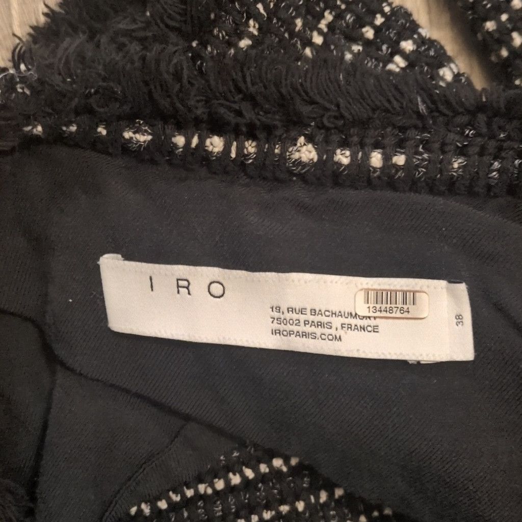 Iro Iro Womens Diana Puff SleevesTweed Jacket Size 38/US 6 Size XS / US 0-2 / IT 36-38 - 3 Thumbnail