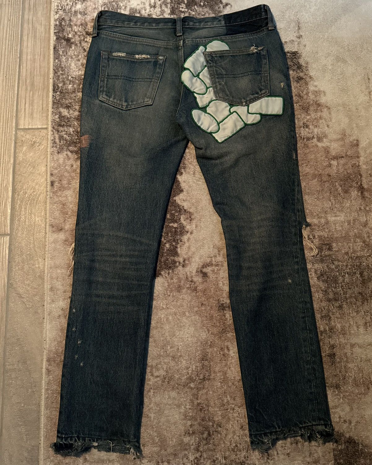 Undercover Undercover SS06 “But Beautiful” Grafitti Patch Denim Size US 29 - 2 Thumbnail