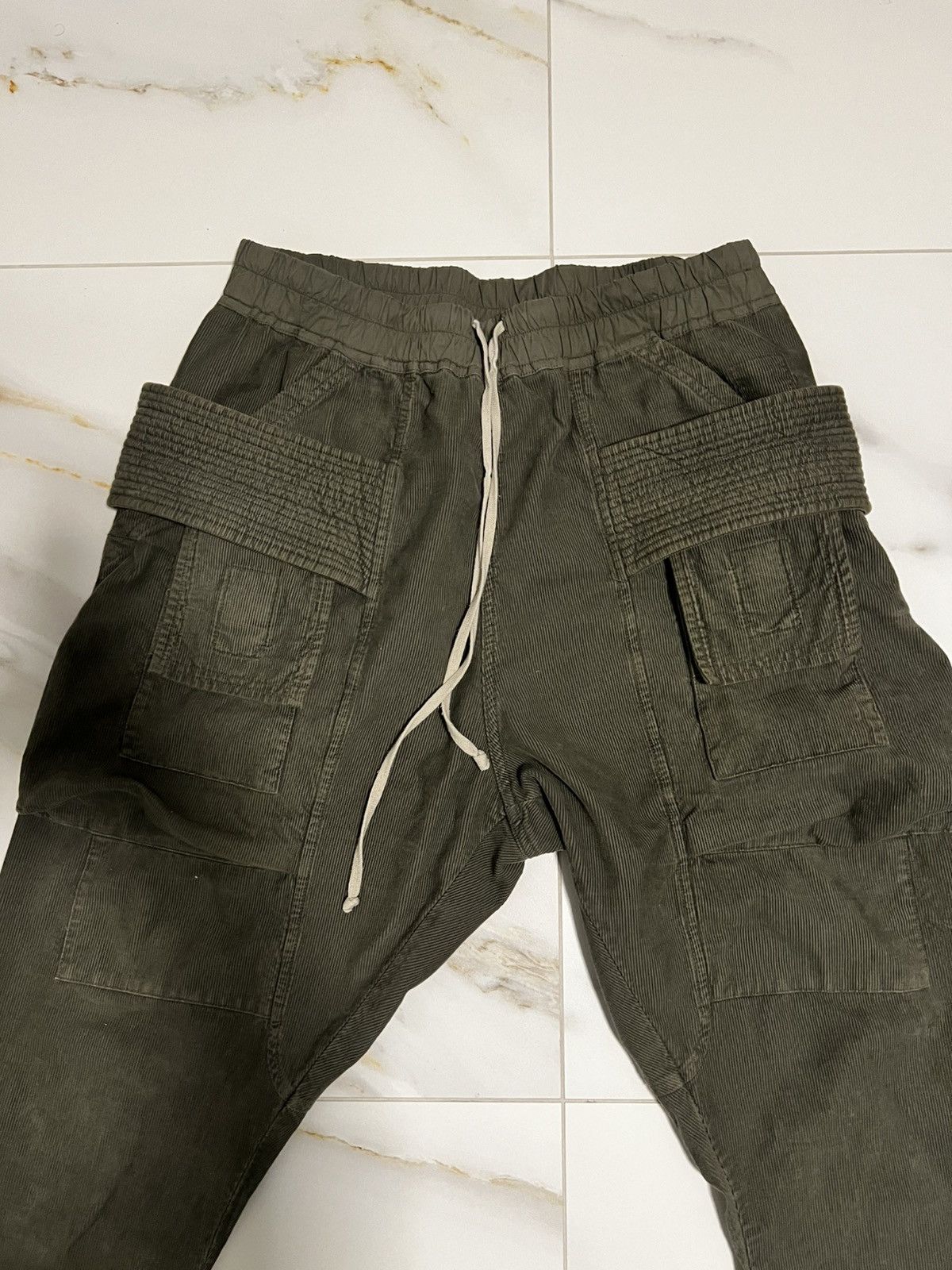 Rick Owens Drkshdw Rick Owens DRKSHDW Creatch Cargo Drawstring in Hustler Blue Size US 34 / EU 50 - 2 Thumbnail