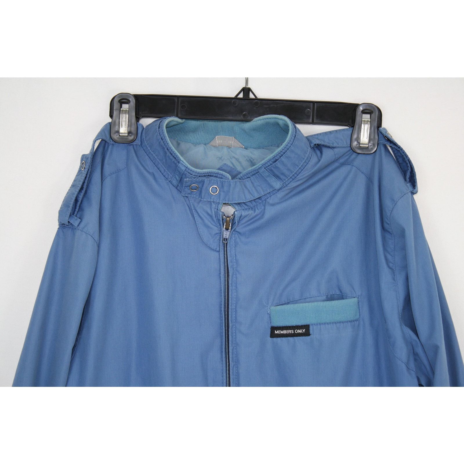 Members Only Vintage 80s Members Only Jacket 40 Blue Cafe Racer Bomber Size US M / EU 48-50 / 2 - 2 Thumbnail