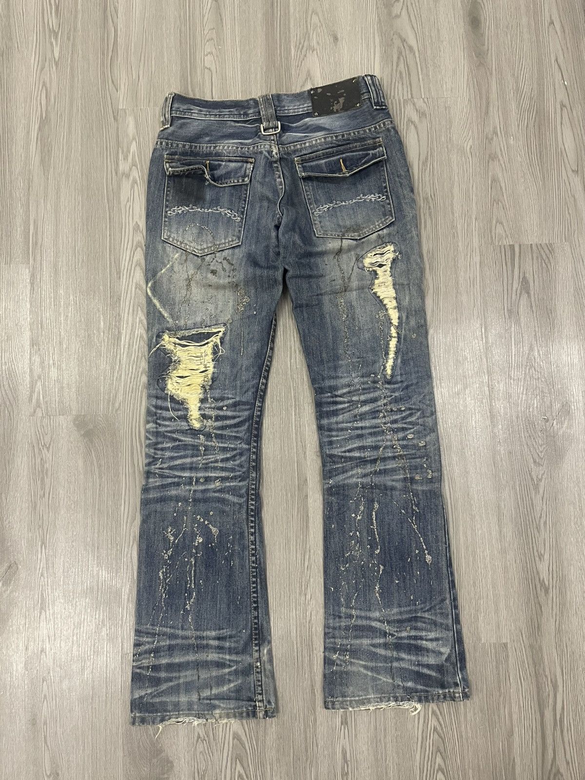 Seditionaries MIDAS BOOT CUT DISTRESSED DENIM Size 30" / US 8 / IT 44 - 7 Thumbnail