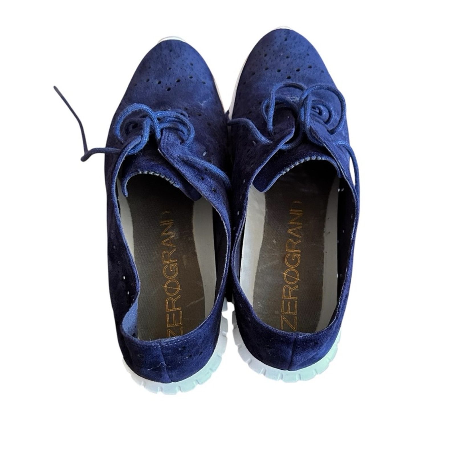 Cole Haan Cole Haan Zerogrand Wingtip Suede Oxford Sneakers Size US 10 / IT 40 - 3 Thumbnail