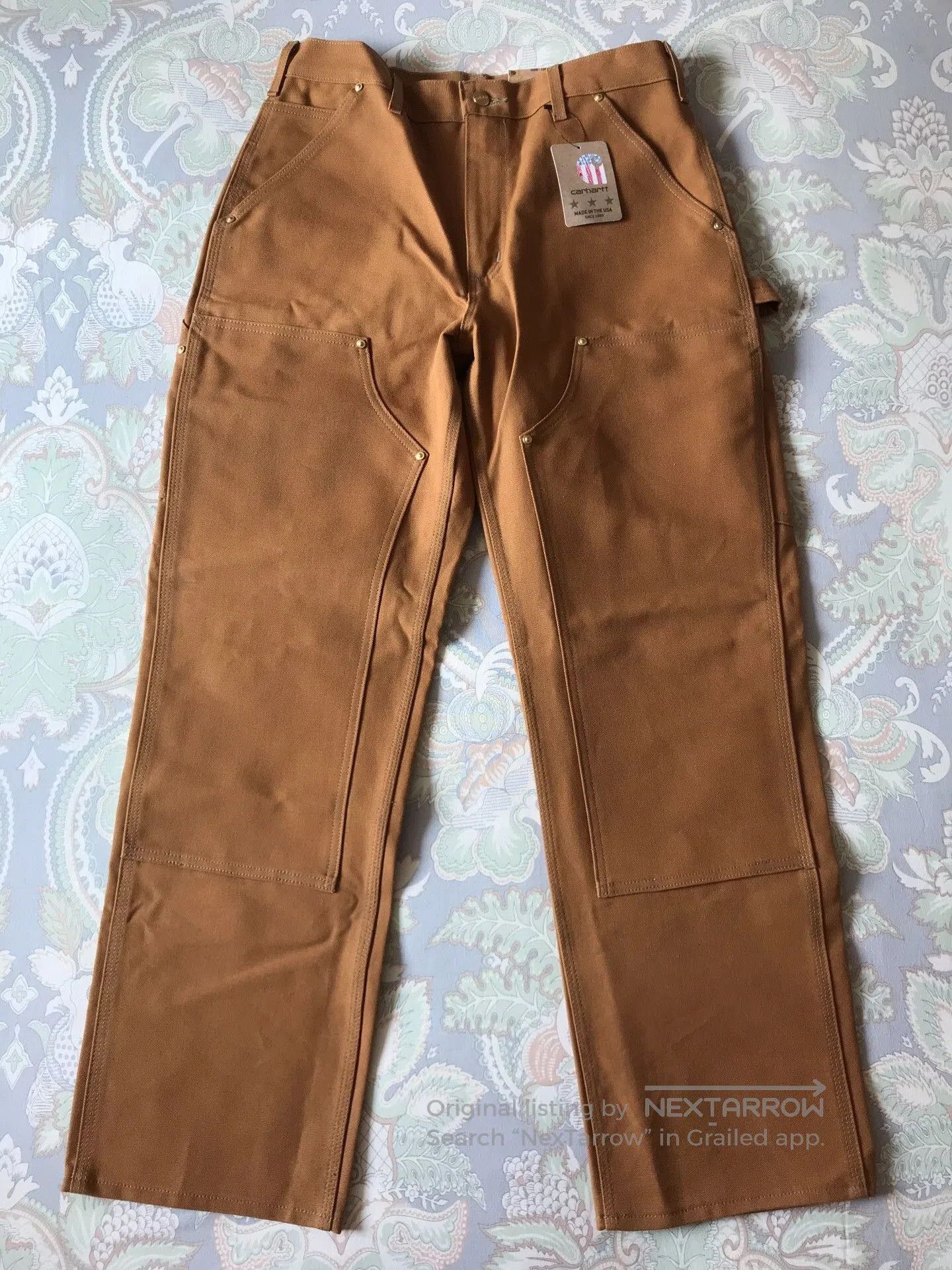 Carhartt Carhartt B01 BRN Canvas Double Knee Pants. Size US 32 / EU 48 - 2 Thumbnail