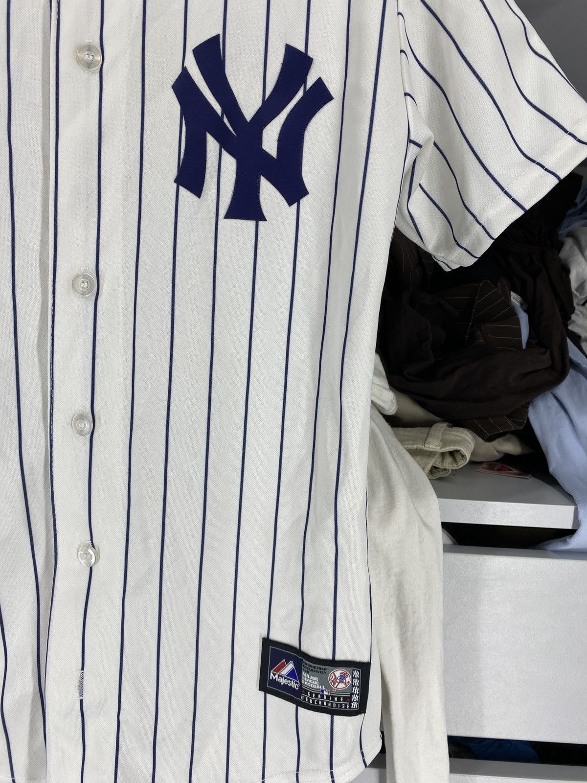 New York Yankees Yankees New York Jersey Top Made in USA Majestic Size US M / EU 48-50 / 2 - 2 Thumbnail