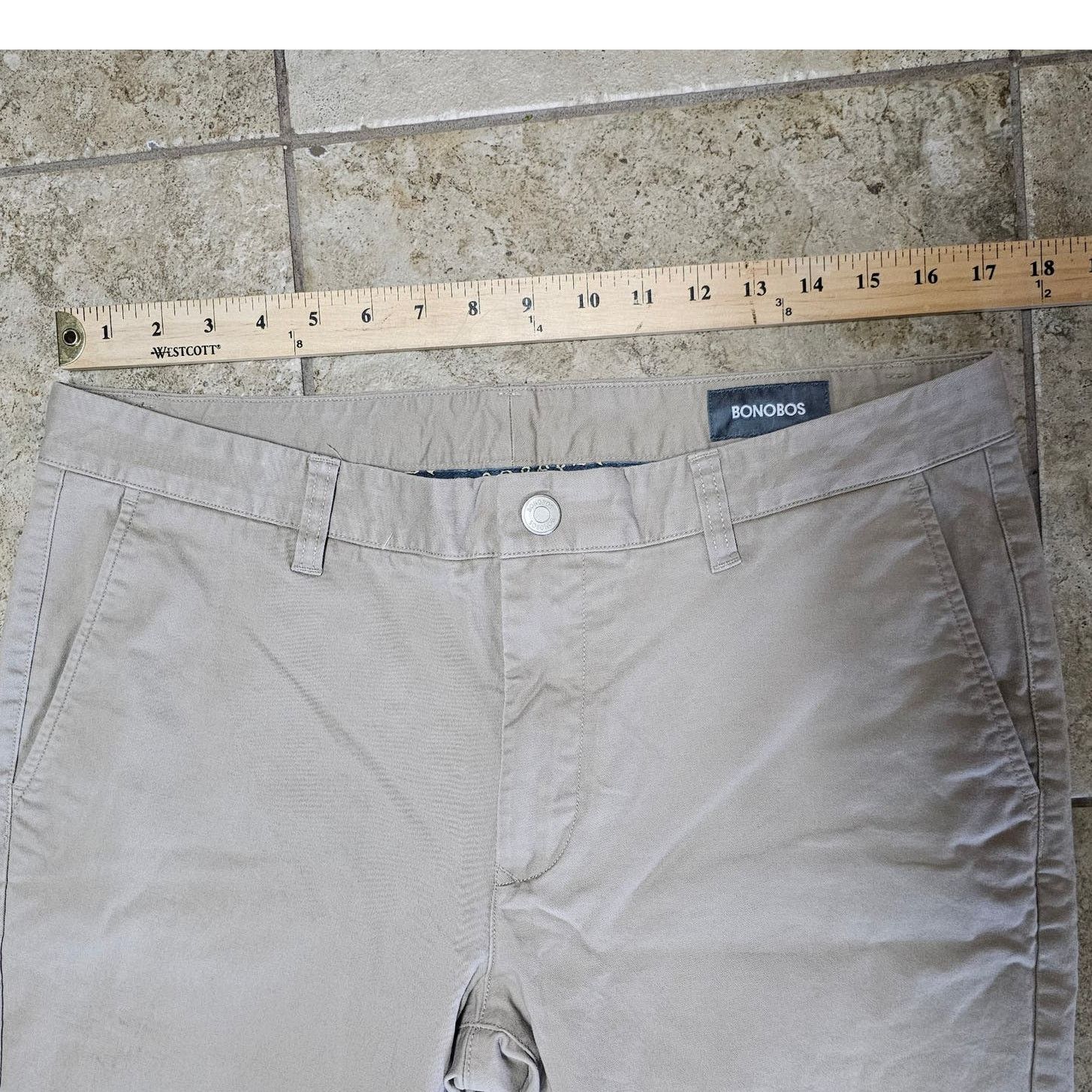 Bonobos Men's Bonobos Tan Chino's Tailored Fit size 35 x 28 Size US 35 - 6 Thumbnail