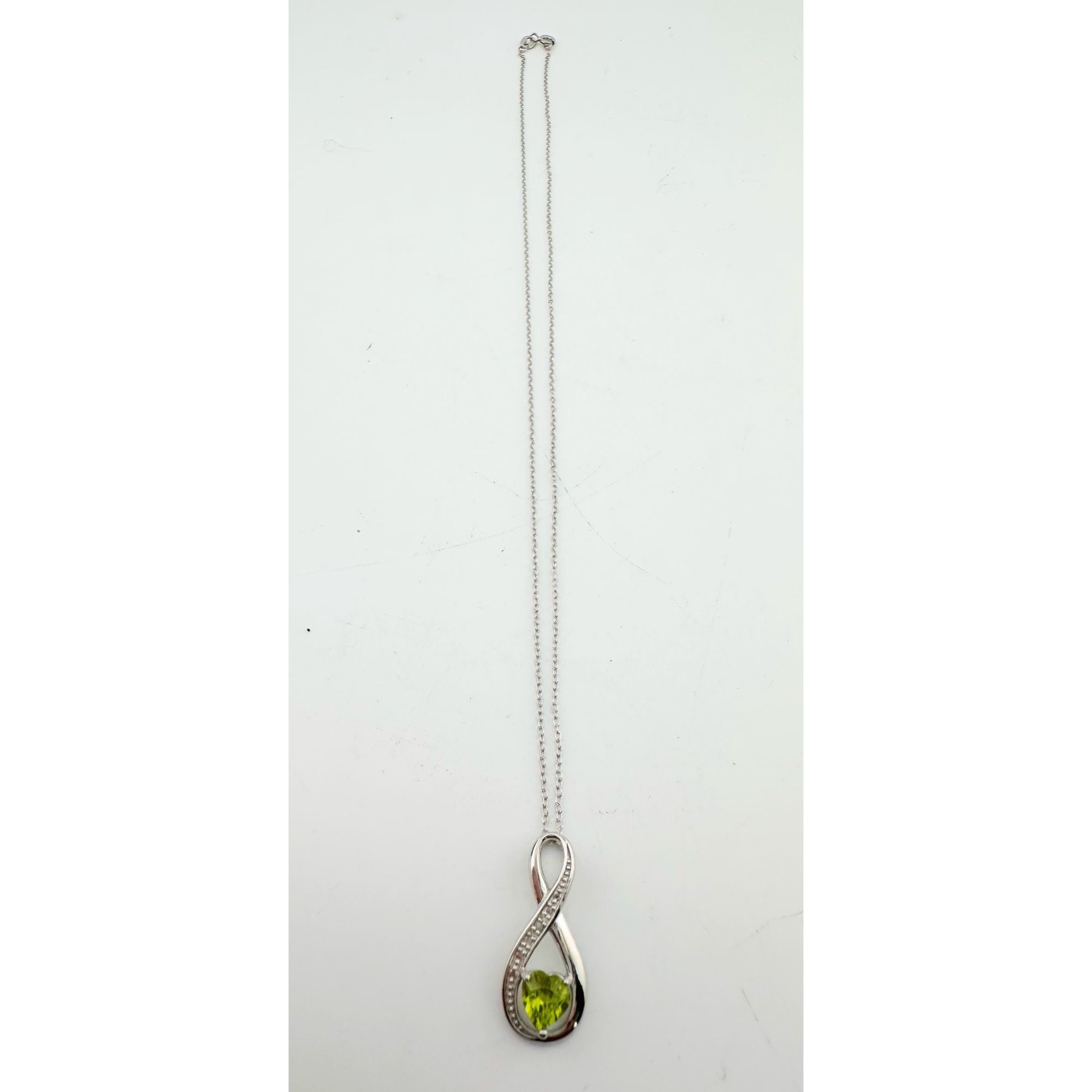 Other Beautiful Heart Peridot Infinity Necklace with Diamond Accen Size ONE SIZE - 12 Thumbnail