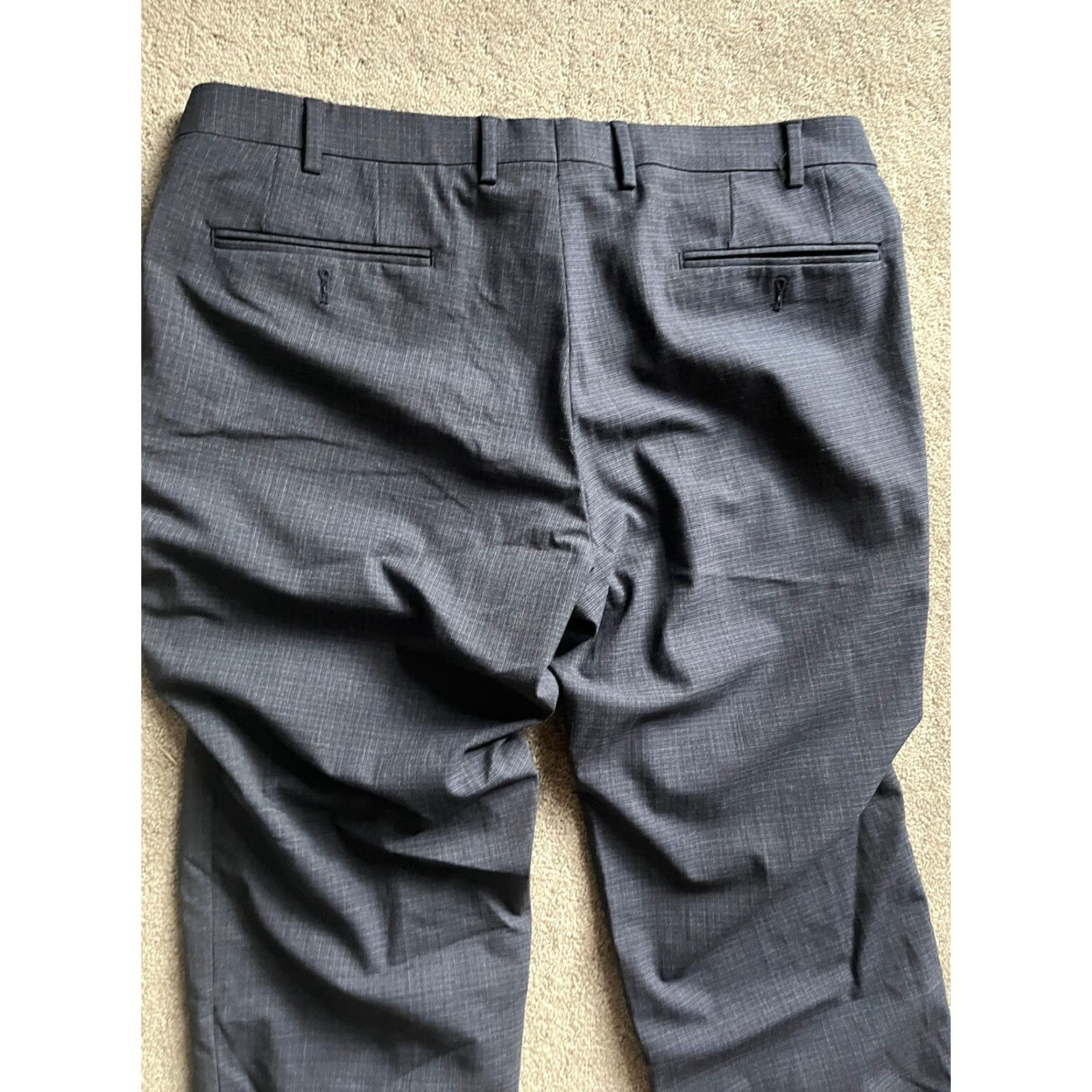 Michael Kors Michael Kors Dress Pants Mens Navy Straight Leg Flat Front Stretch Size 36Inseam 29in Regular Waist 36 Color Navy Pattern Solid Size US 36 / EU 52 - 4 Thumbnail