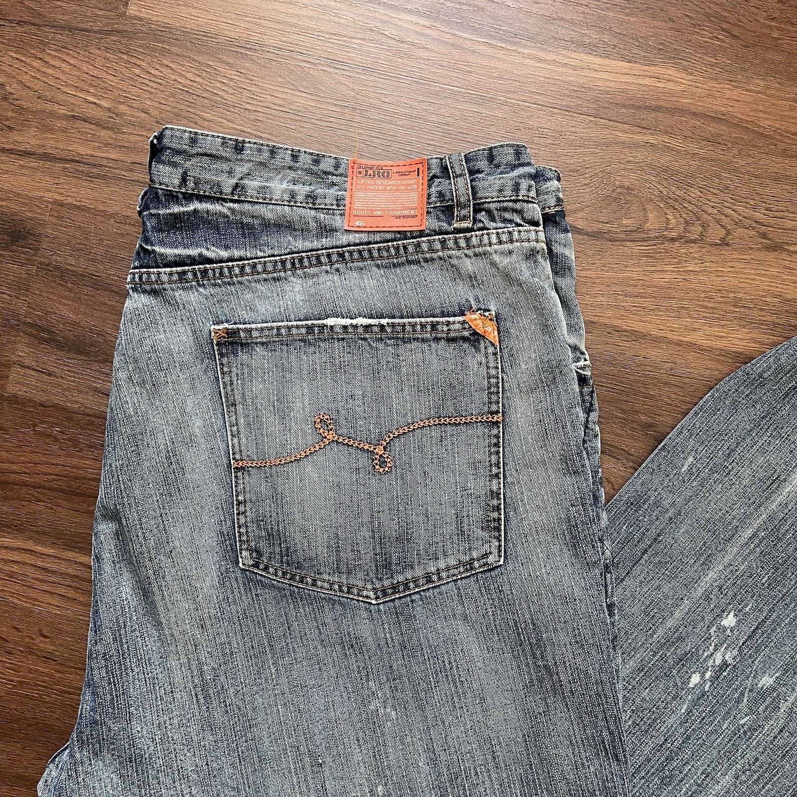 LRG Vtg Y2K Lifted Research Group LRG Jeans LR Geans Baggy 44x34 Size US 44 / EU 60 - 4 Thumbnail