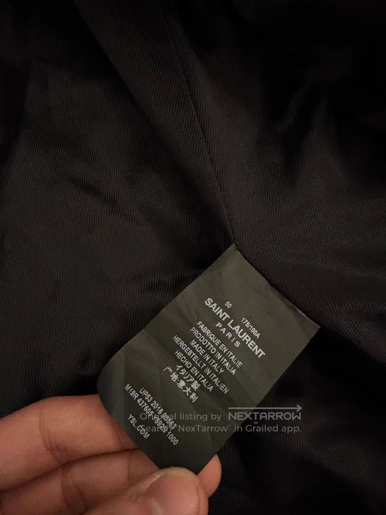 Saint Laurent Paris Saint Laurent Paris Black Snake Chain Recycled Fur Court S Size US M / EU 48-50 / 2 - 6 Thumbnail