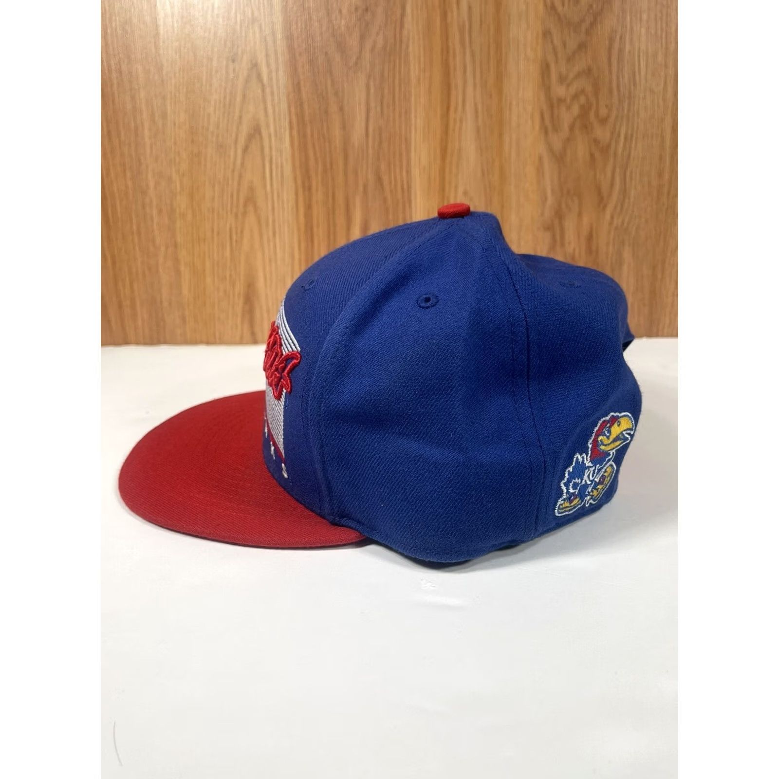 NCAA Forty Seven47 Brand NCAA Kansas Jayhawks Snapback Hat One Size Fit All Flat Bill Adjustable Logo Multicolor Men Hat Size ONE SIZE - 4 Thumbnail