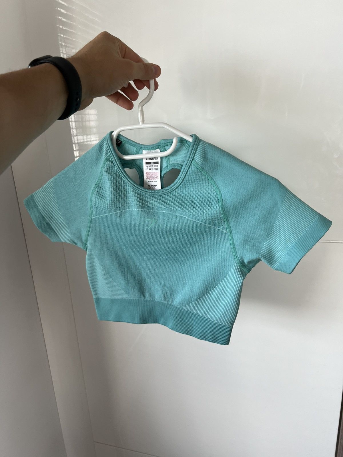 Gymshark ‼️Gymshark Onyx Central Logo Seamless Crop Top‼️ Size XS / US 0-2 / IT 36-38 - 3 Thumbnail
