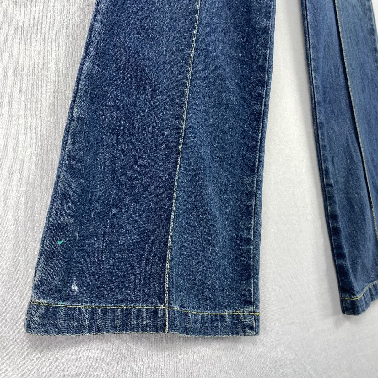 Japanese Brand Vntage 90s ET BOITE Blue Way Denim Bootcut Bell Buttom Jeans Size 27" / US 4 / IT 40 - 4 Thumbnail