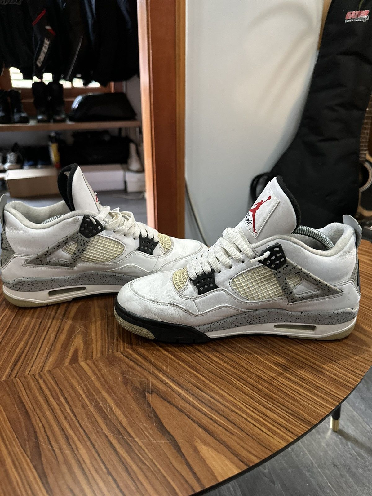 Jordan Brand × Nike 2016 Nike White Cement 4s Size US 9 / EU 42 - 6 Thumbnail