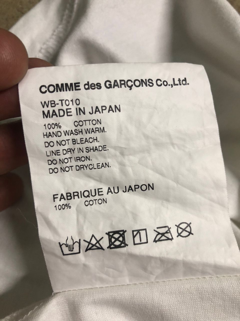 Comme des Garcons AD2018 Junya Watanabe Comme Des Garcons Man Tee Size US S / EU 44-46 / 1 - 8 Thumbnail