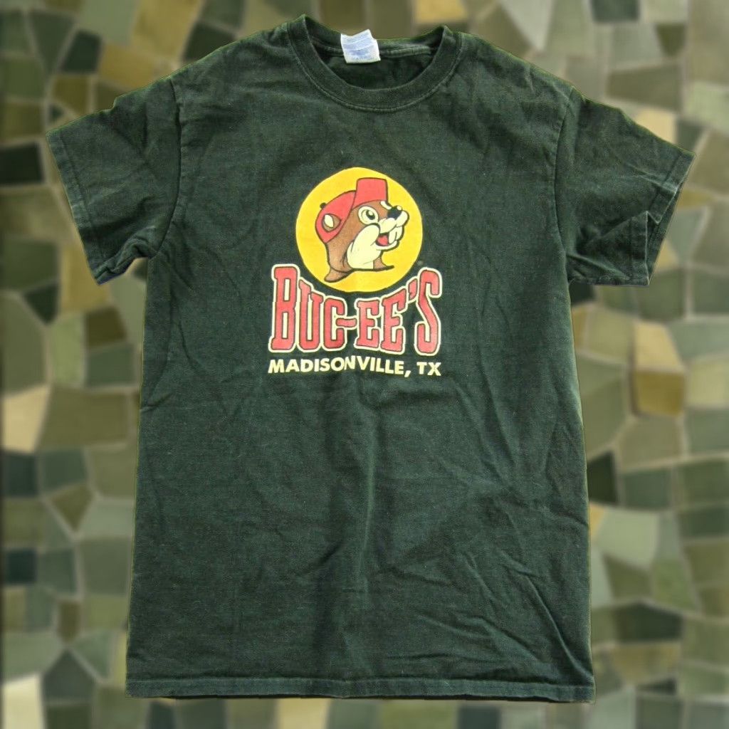 Gildan VINTAGE BUC-EE'S Madisonville Texas Black Cotton Crew Neck T-Shirt Women Small Size S / US 4 / IT 40 - 1 Thumbnail