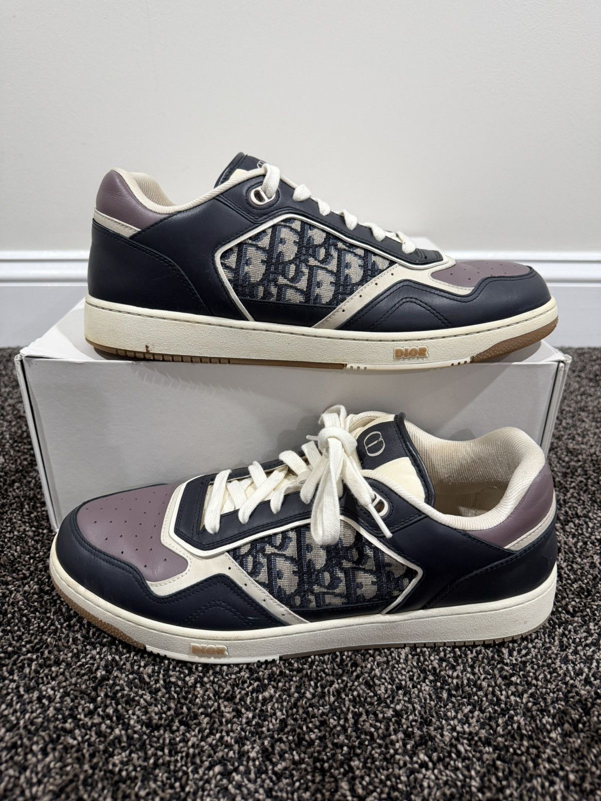 Dior Dior x Kim Jones B27 Uptown Oblique Low-Top Sneakers Size US 13 / EU 46 - 1 Thumbnail