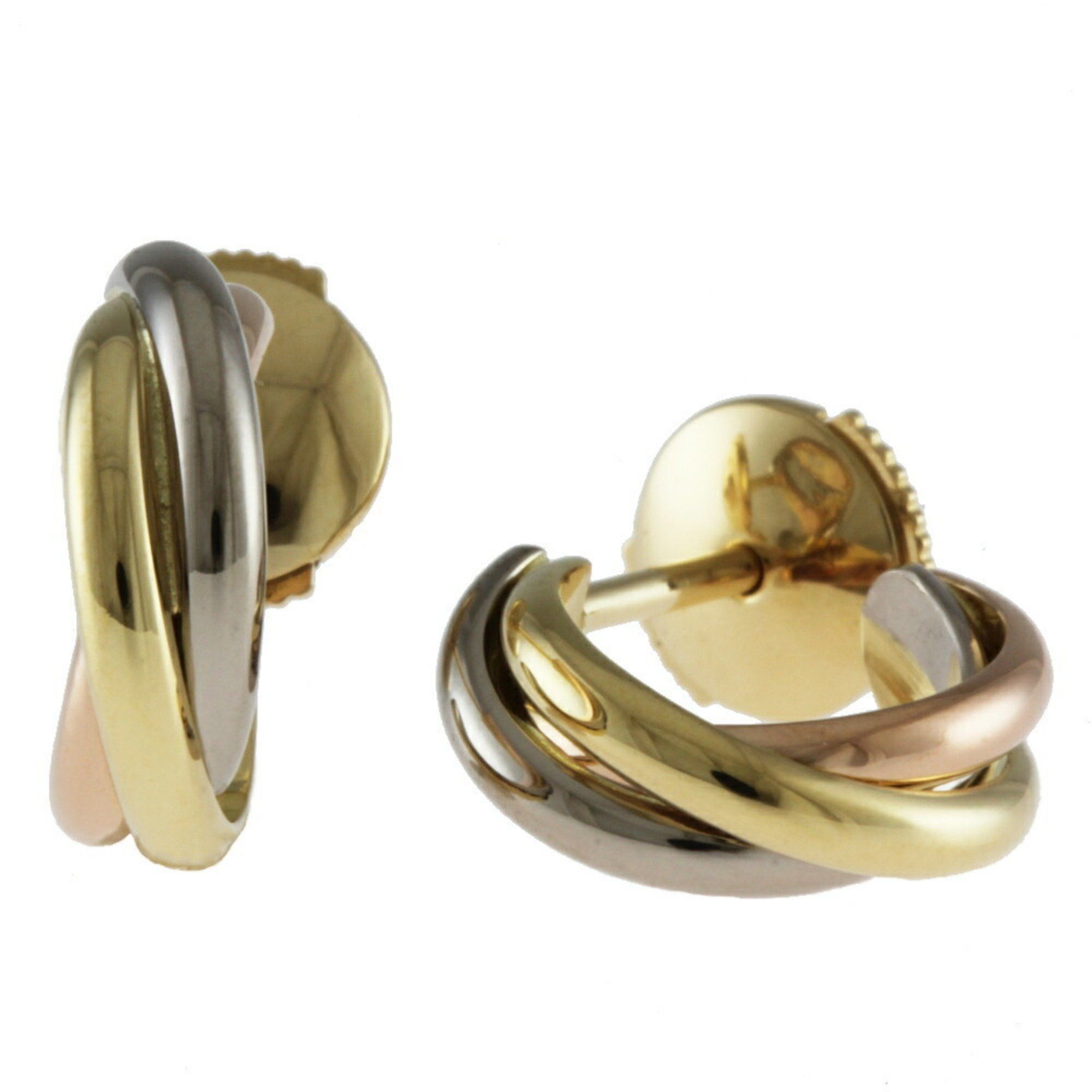image of Cartier Trinity Earrings 18K Ladies Cartier in Pink, Women's