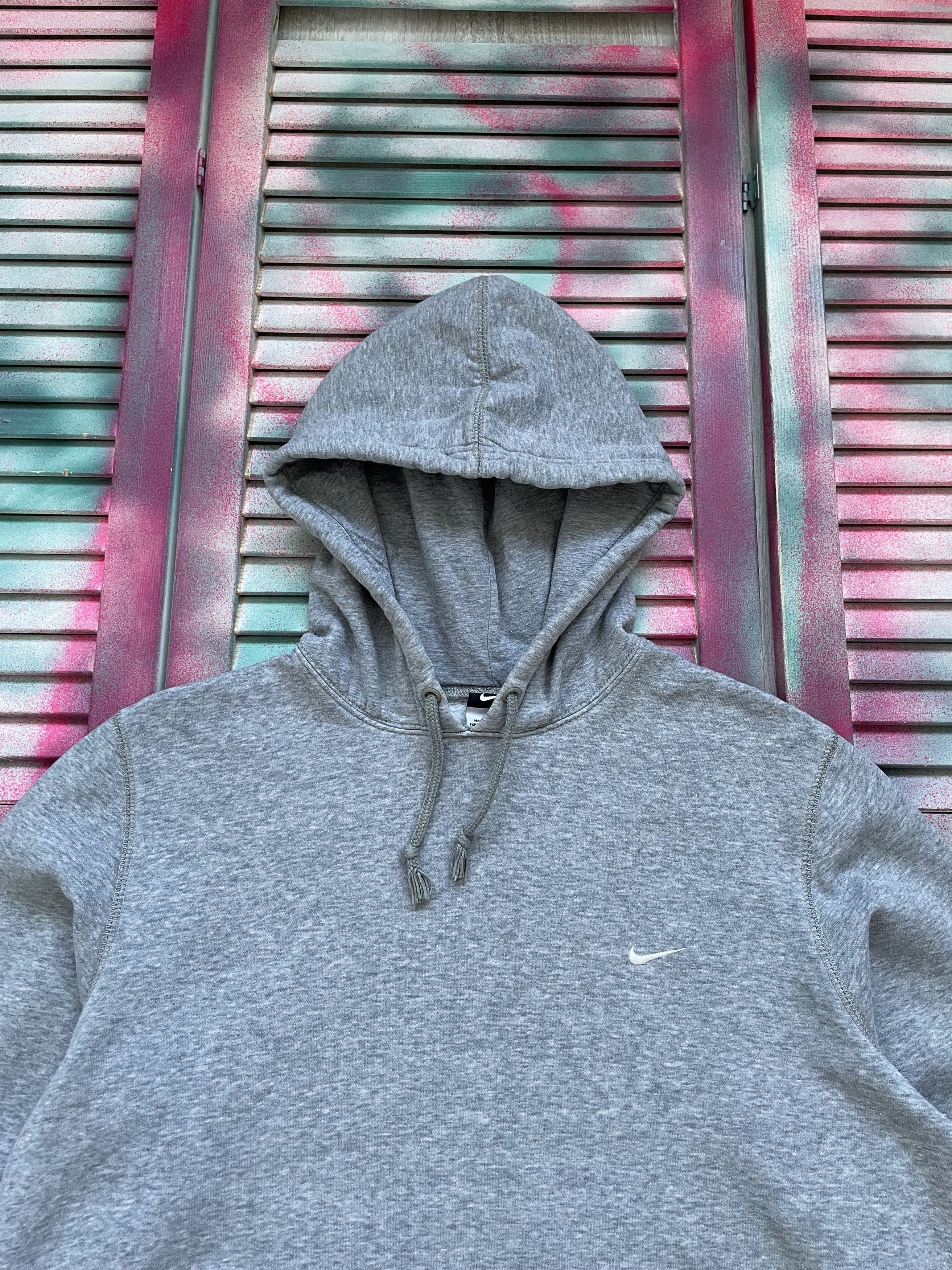 Nike Vintage 90s Nike Hoodie Swoosh Drill Size US M / EU 48-50 / 2 - 2 Thumbnail