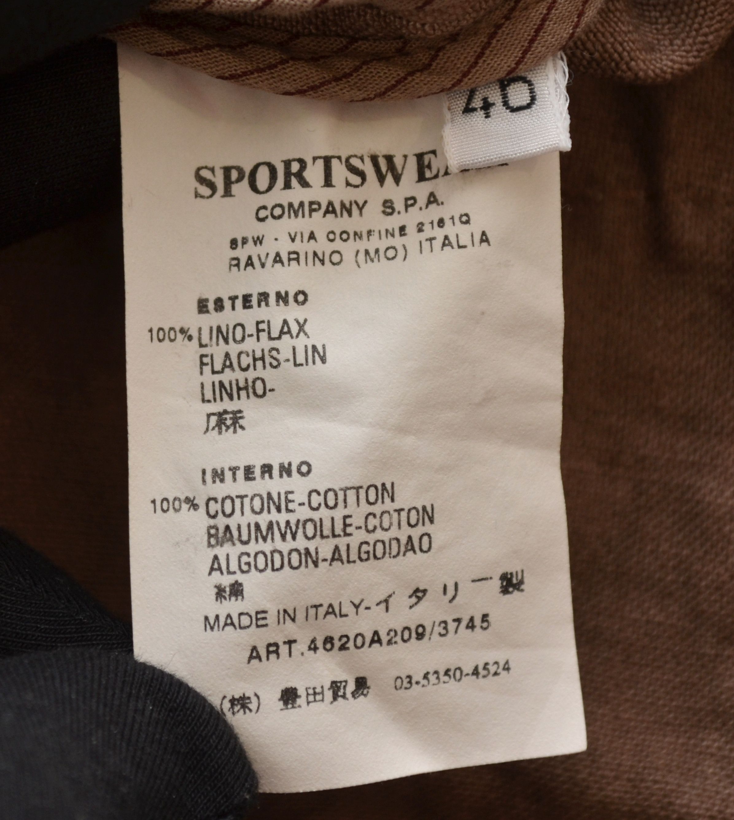 C.P. Company × Designer × Vintage CP Company Womens 100% Linen Brown Blazer Jacket Size M / US 6-8 / IT 42-44 - 7 Thumbnail