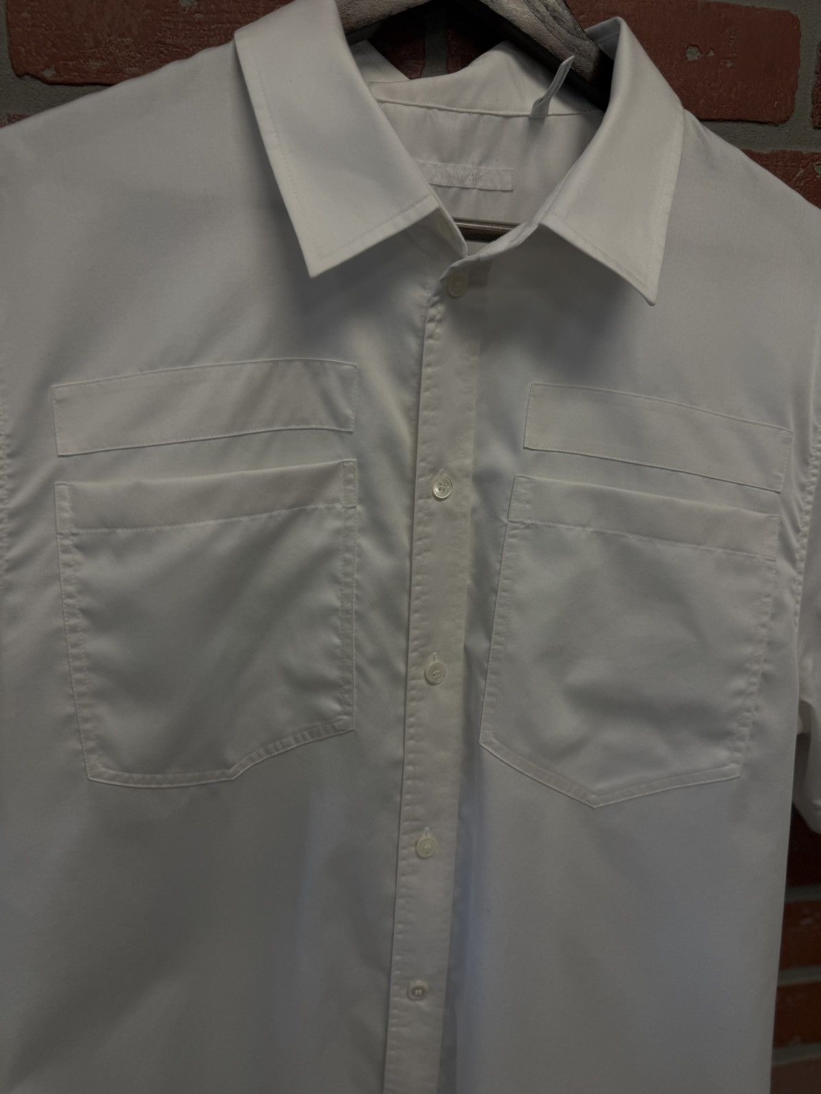 Helmut Lang Helmut Lang White Dress Shirt Size Large 🧼 Size US L / EU 52-54 / 3 - 6 Thumbnail