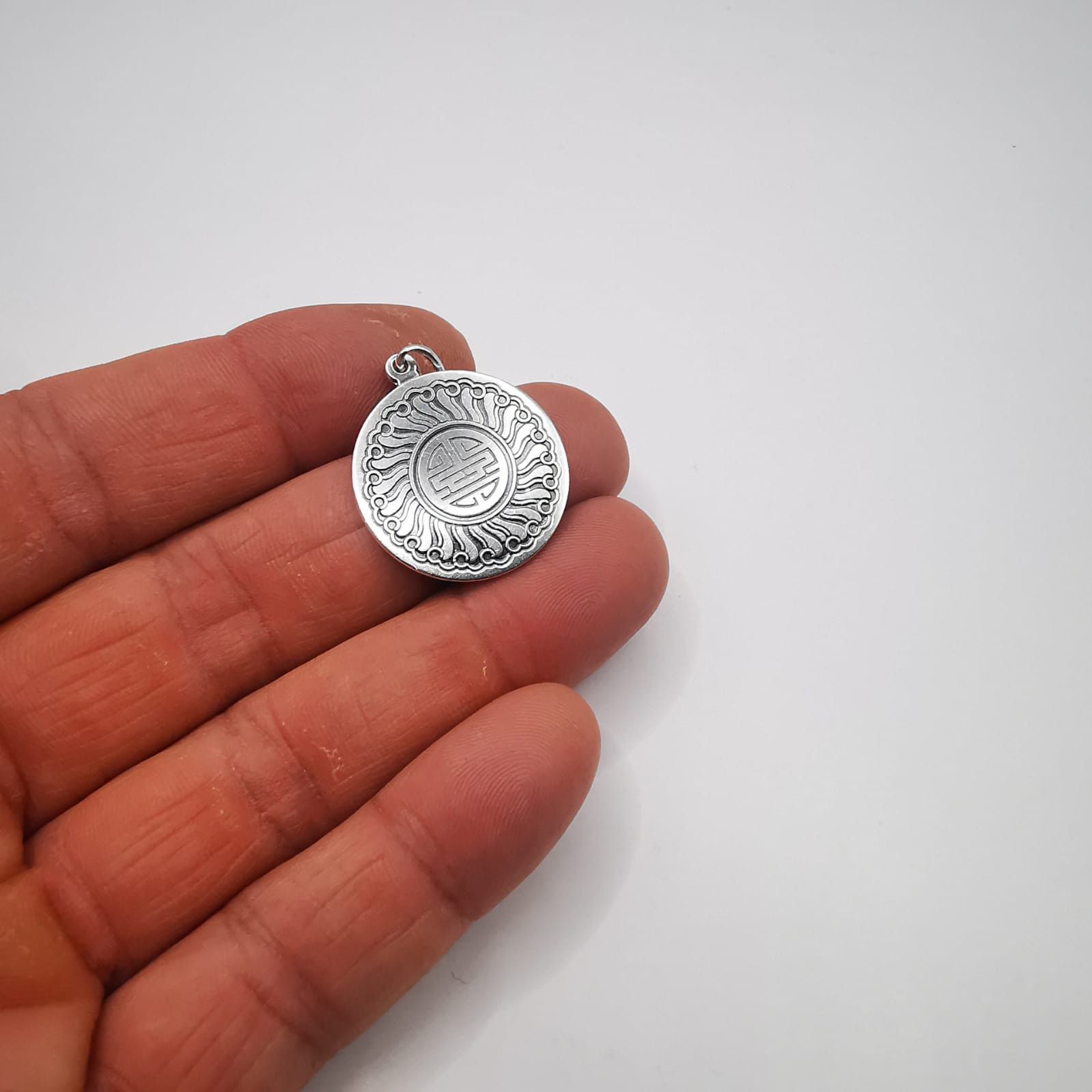 Vintage Vintage pendant "Amulet of Five Blessings 925 silver 7g Size ONE SIZE - 4 Thumbnail
