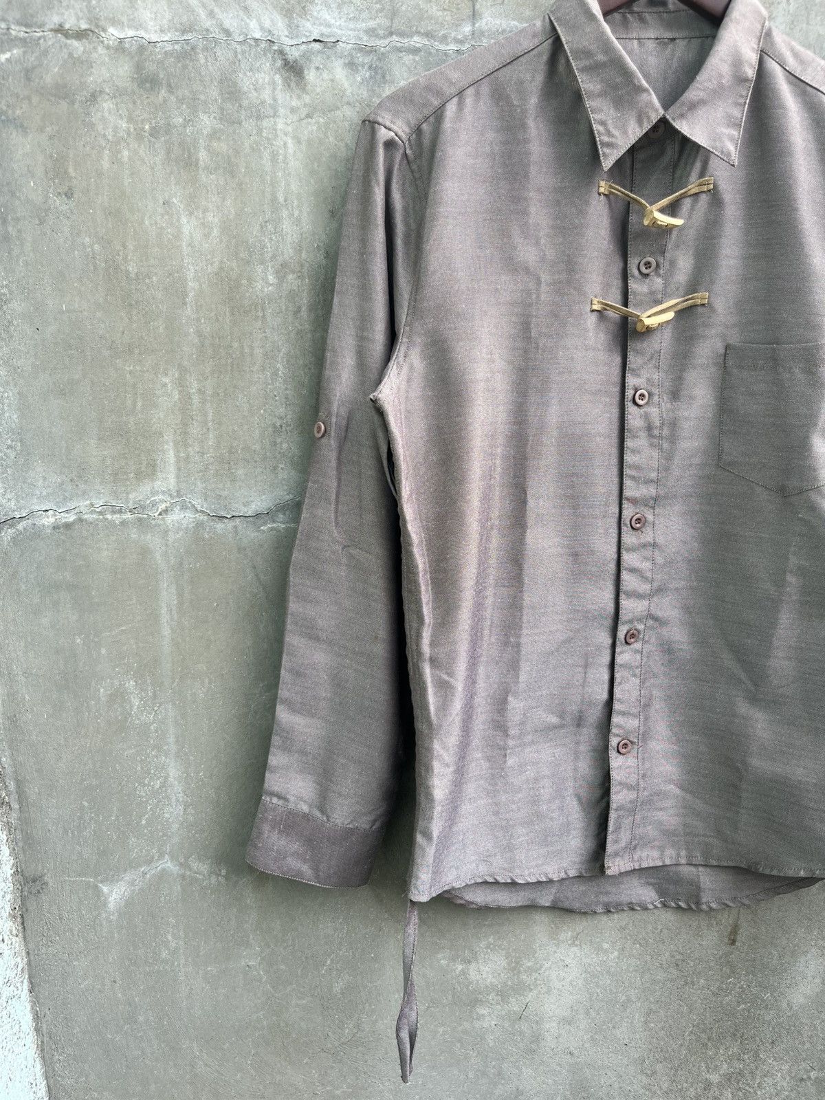 N.Hoolywood Chinese Knot Button Down Shirt Size US M / EU 48-50 / 2 - 3 Thumbnail
