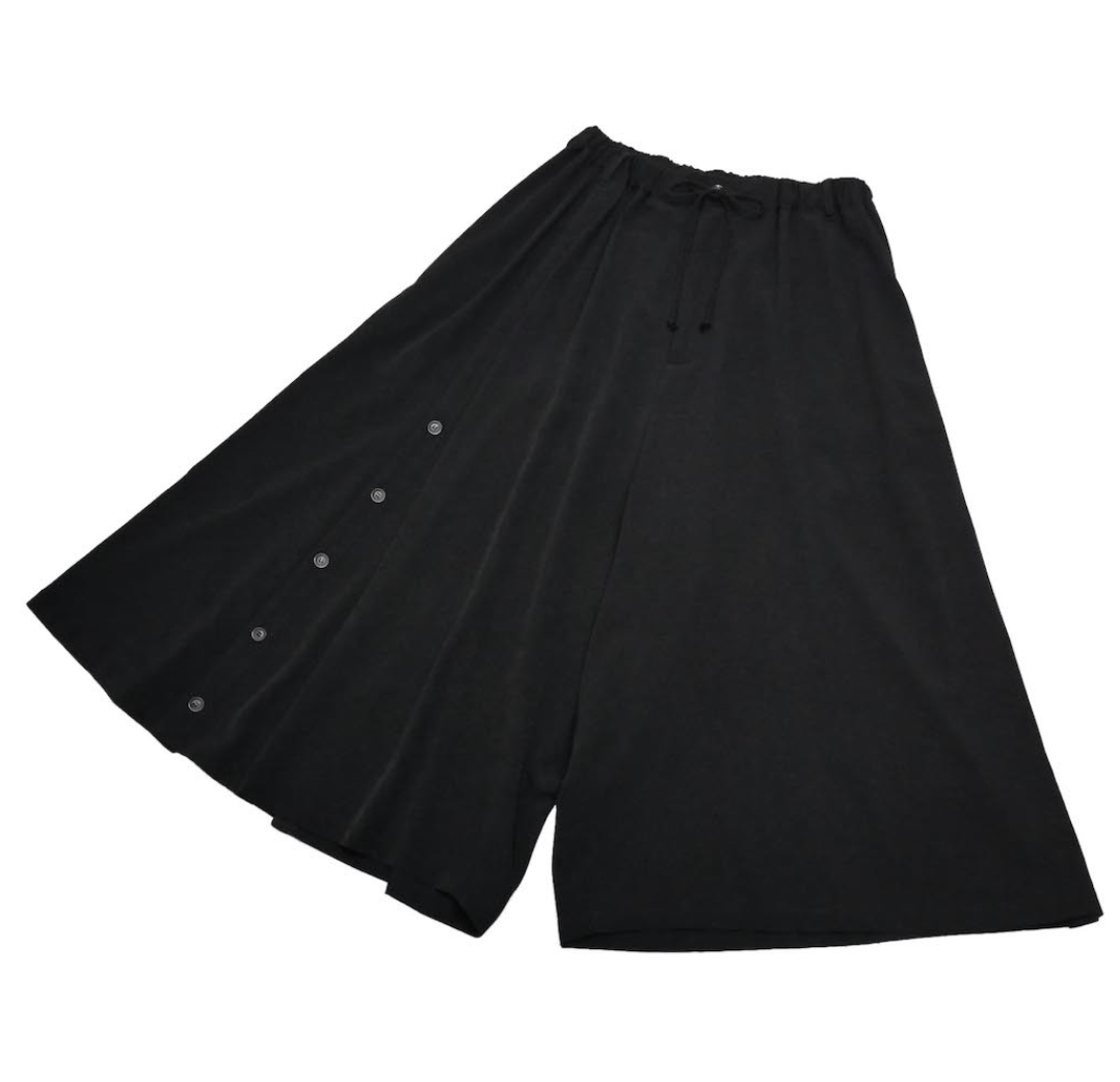 Yohji Yamamoto B Yohji Yamamoto - Front/Back Buttons slit Wide Pants Size US 30 / EU 46 - 6 Thumbnail
