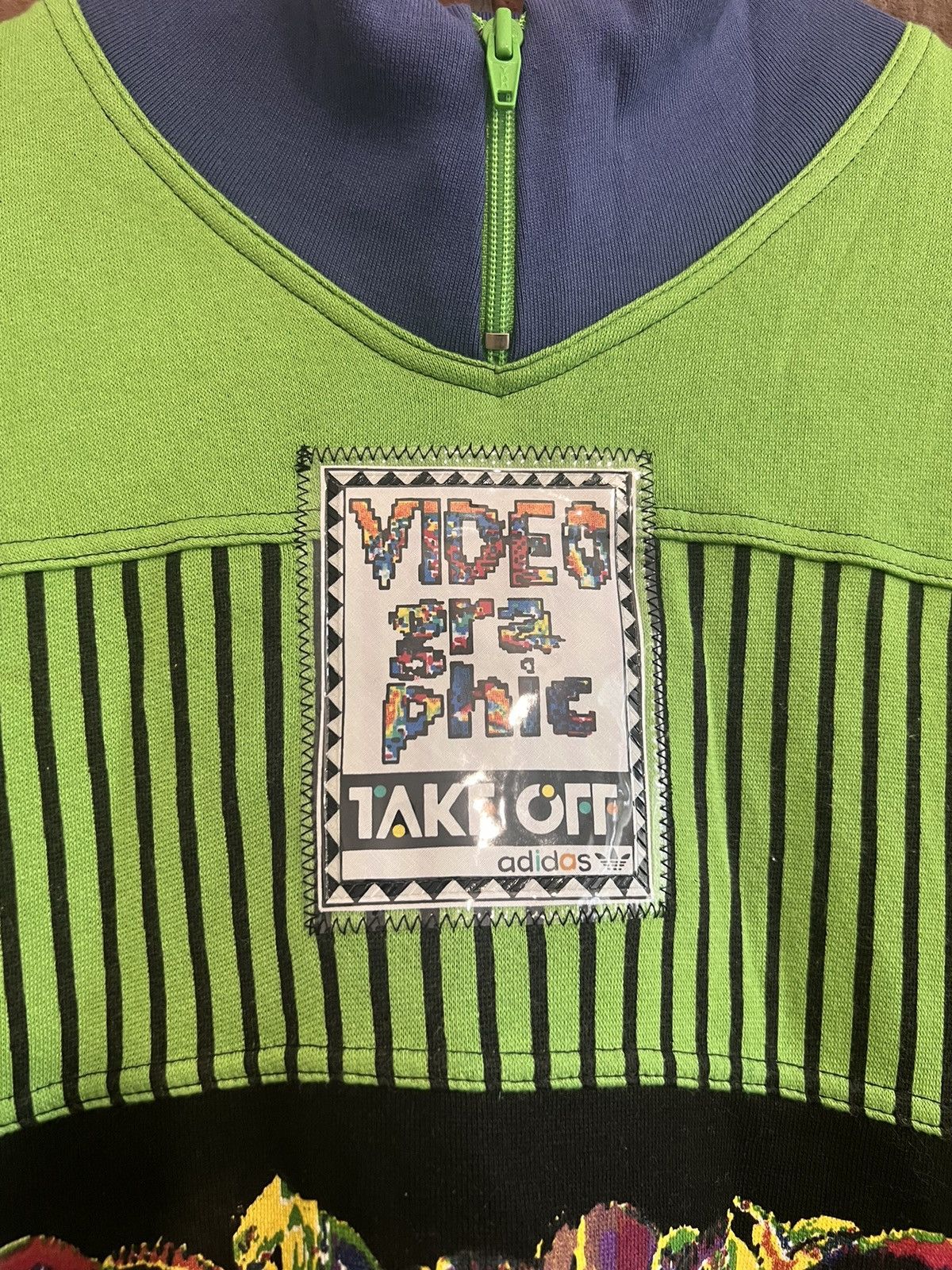 Adidas Vintage 80s Adidas Take Off Video Graphic Sweatshirt Crewnec Size US XL / EU 56 / 4 - 4 Thumbnail