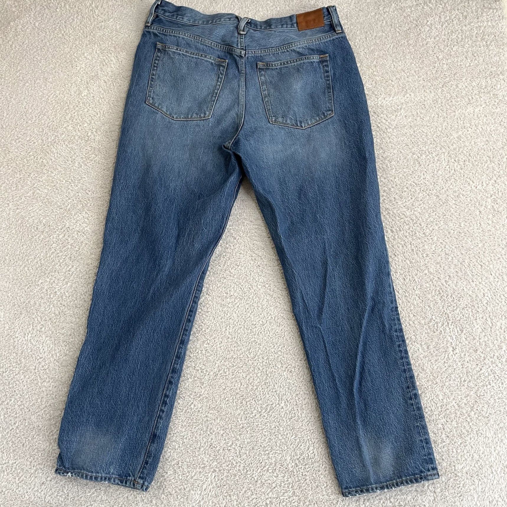 J.Crew VINTAGE J.CREW Jeans Women's 32T (36x30) Blue Slouchy Boyfriend High Rise Boho Mom Faded Jeans Size 24" / US 00 / IT 34 - 2 Thumbnail