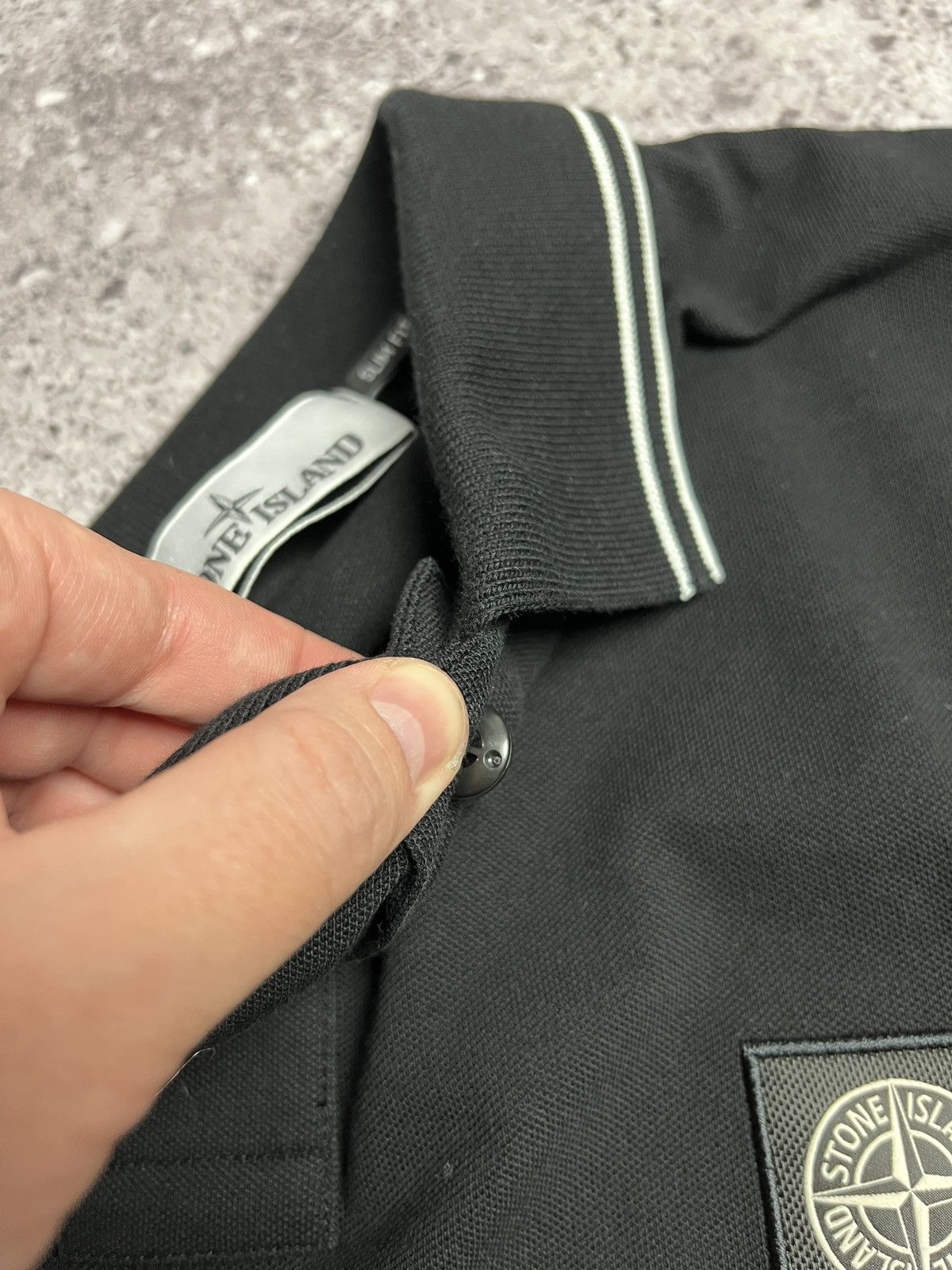 Stone Island Stone Island Patch Program Black Polo Shirt Size US L / EU 52-54 / 3 - 9 Thumbnail
