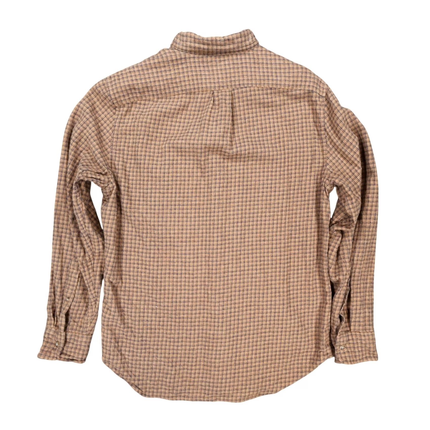 J.Crew J.Crew Mens Medium Brown Excellent Plaid Long Sleeve Button Down Twill Size US M / EU 48-50 / 2 - 2 Thumbnail