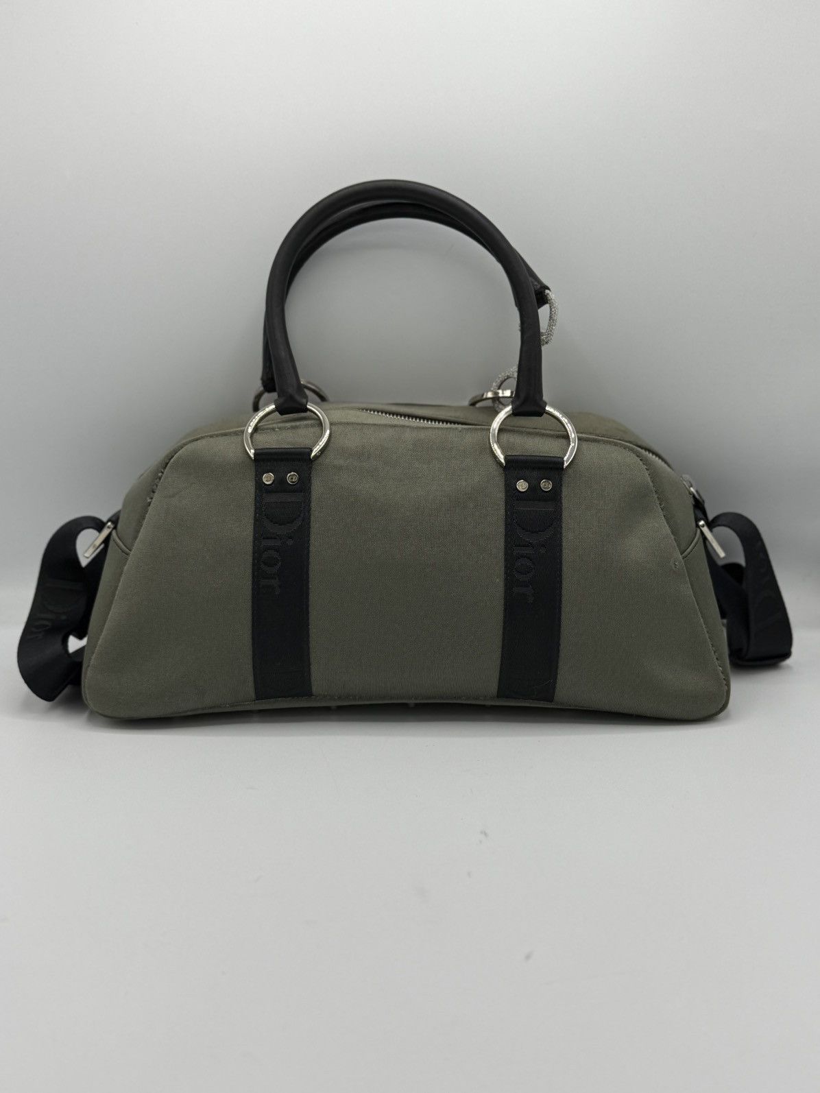 Dior CHRISTIAN DIOR Crystal Hardcore Bowler Bag Grey Black Size ONE SIZE - 2 Thumbnail