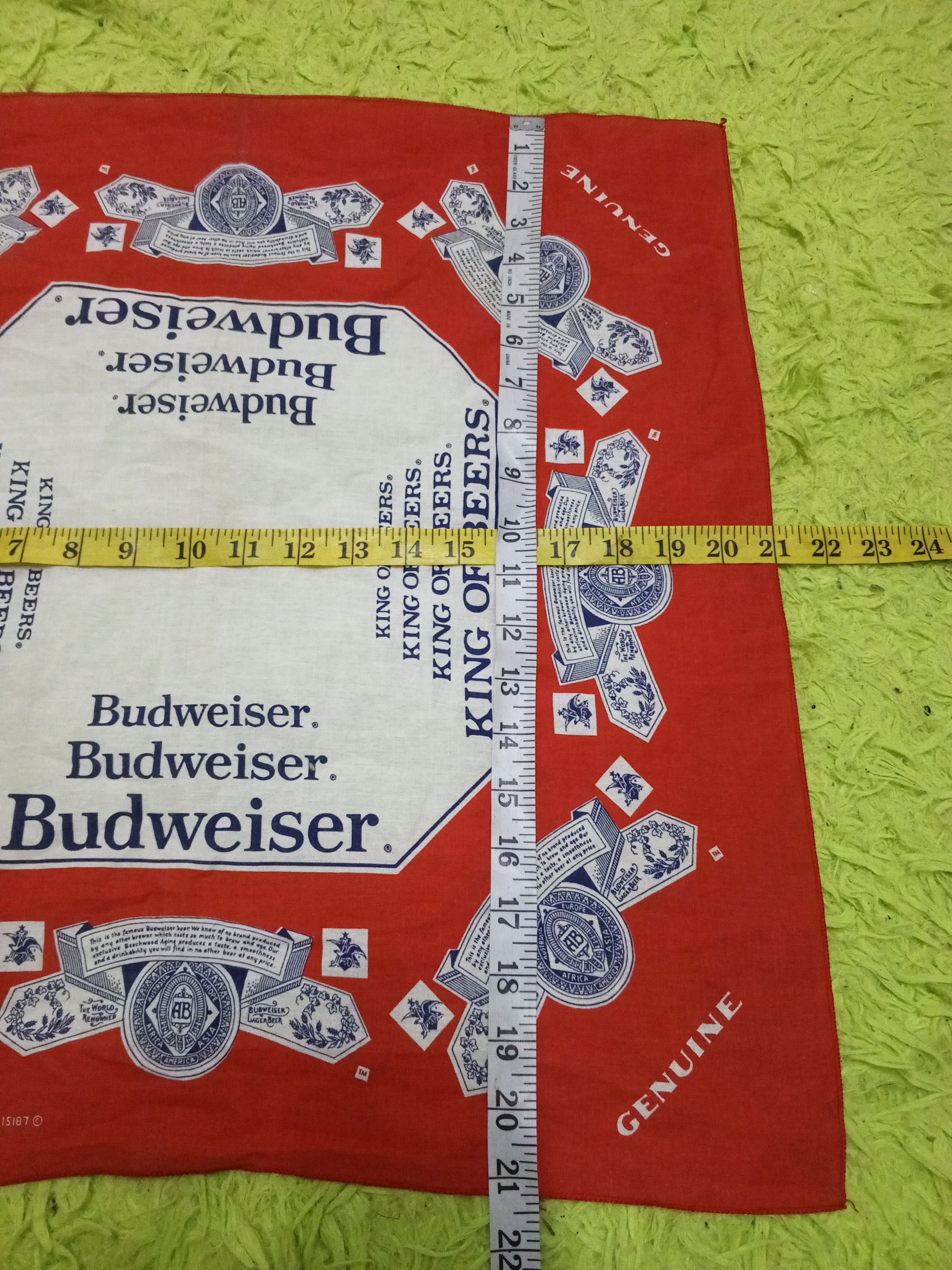 Budweiser × Vintage Vintage Budweiser Handkerchief Size ONE SIZE - 5 Thumbnail