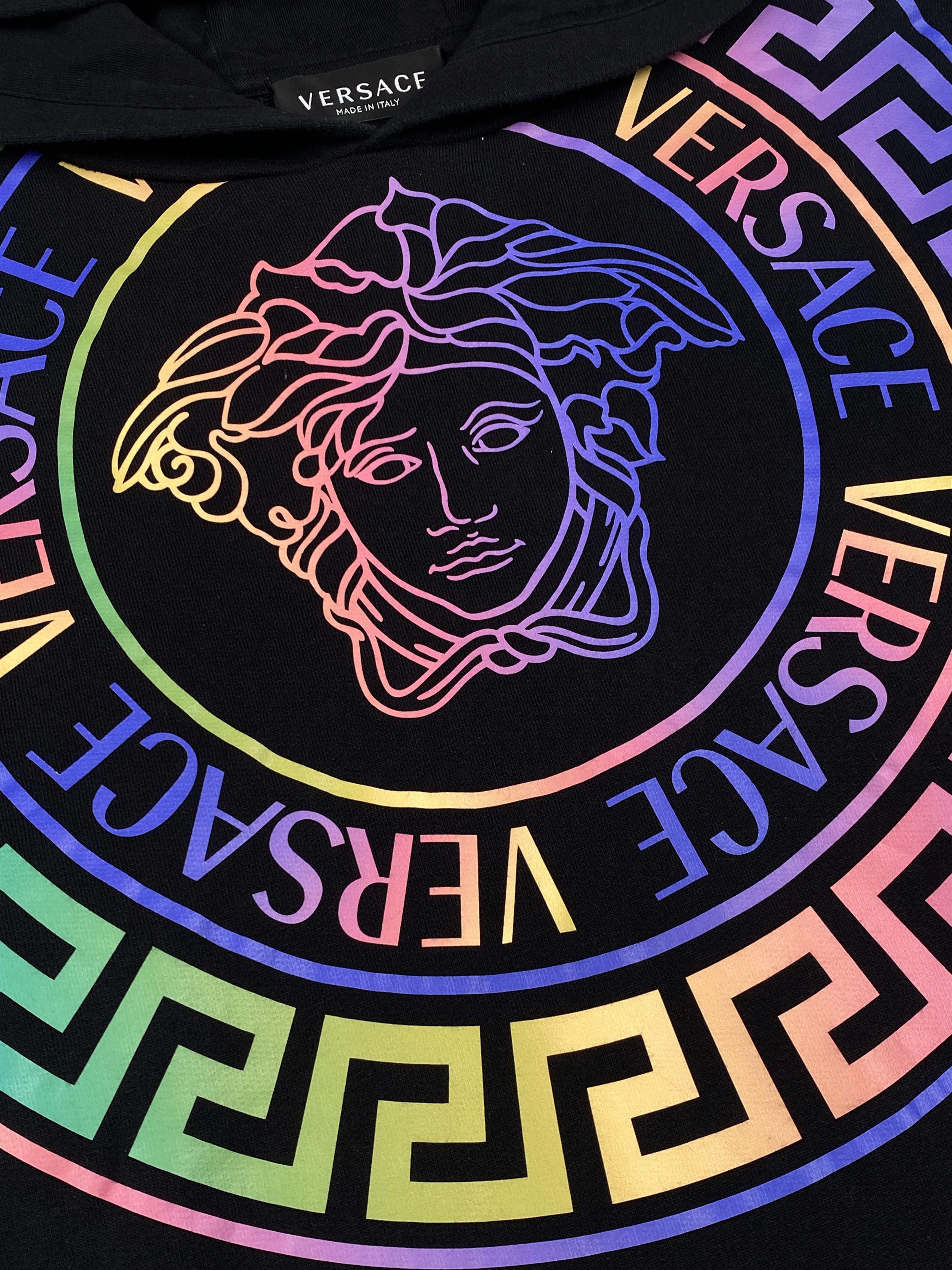 Versace Multicolor Medusa Logo Hoodie Size US M / EU 48-50 / 2 - 7 Thumbnail