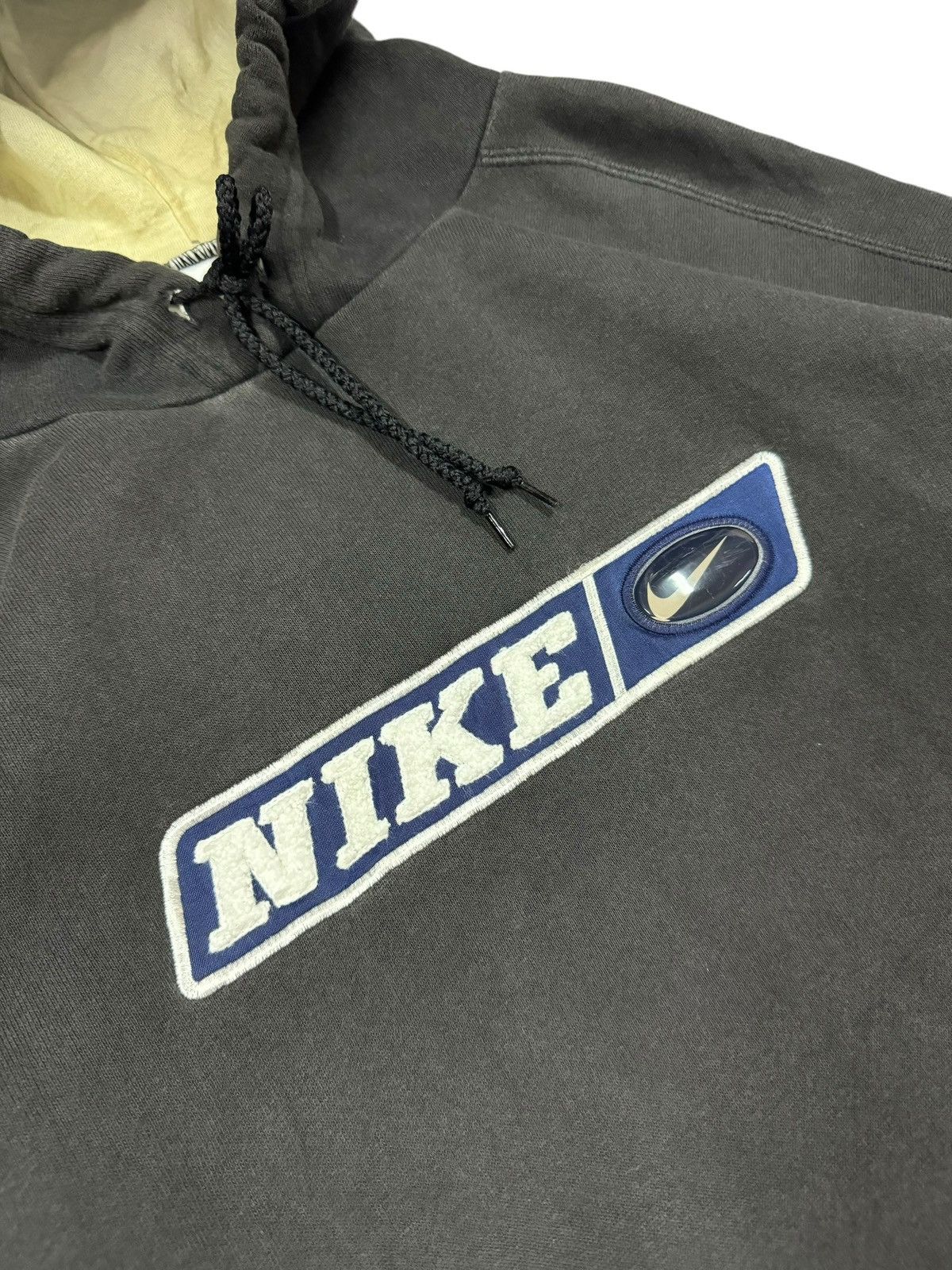 Nike × Vintage Vtg🔥90s Nike Center Swoosh Silicon Logo Sunfaded Sweatshirt Size US XL / EU 56 / 4 - 7 Thumbnail